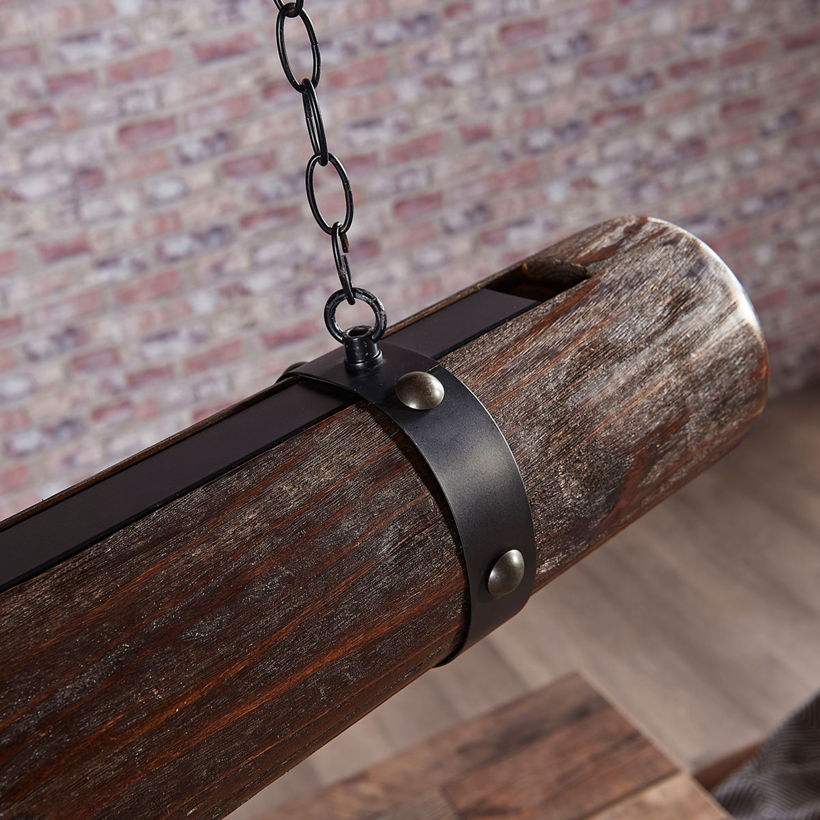 Lucande Epätavallinen Puu-riippuvalaisin Legno - Image 6