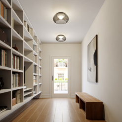 Lucande Lasinen LED-kattovalaisin Mijo Savunharmaa