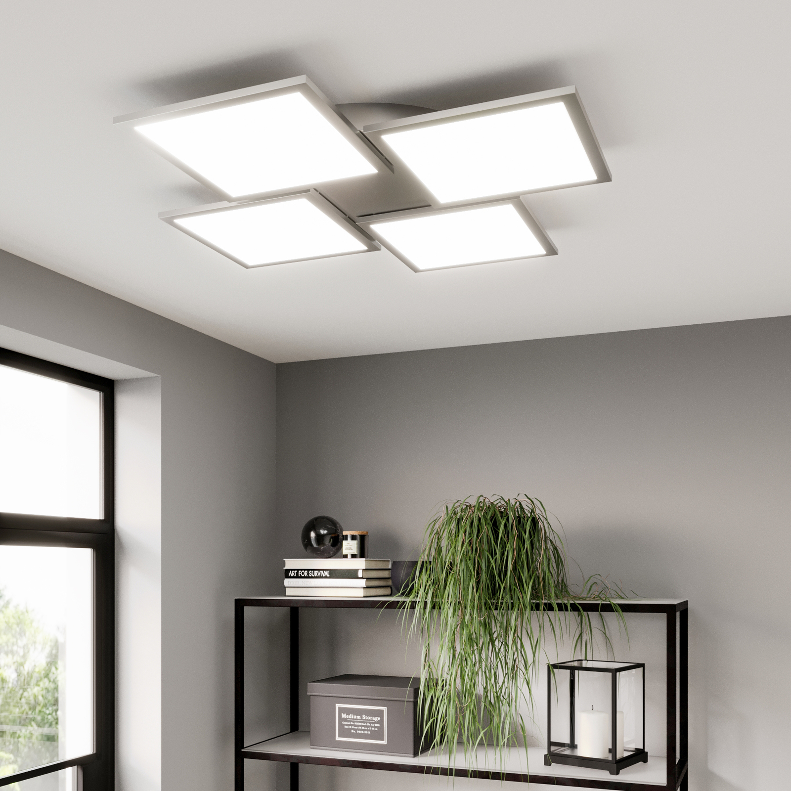 Lucande LED-kattovalaisin Ilira, CCT, 4-lamppuinen