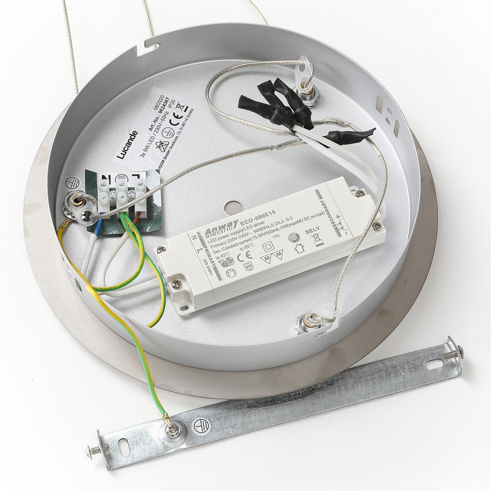 Lucande LED-riippuvalo Hayley Lasipallot 3-lampp. Kromi - Image 7