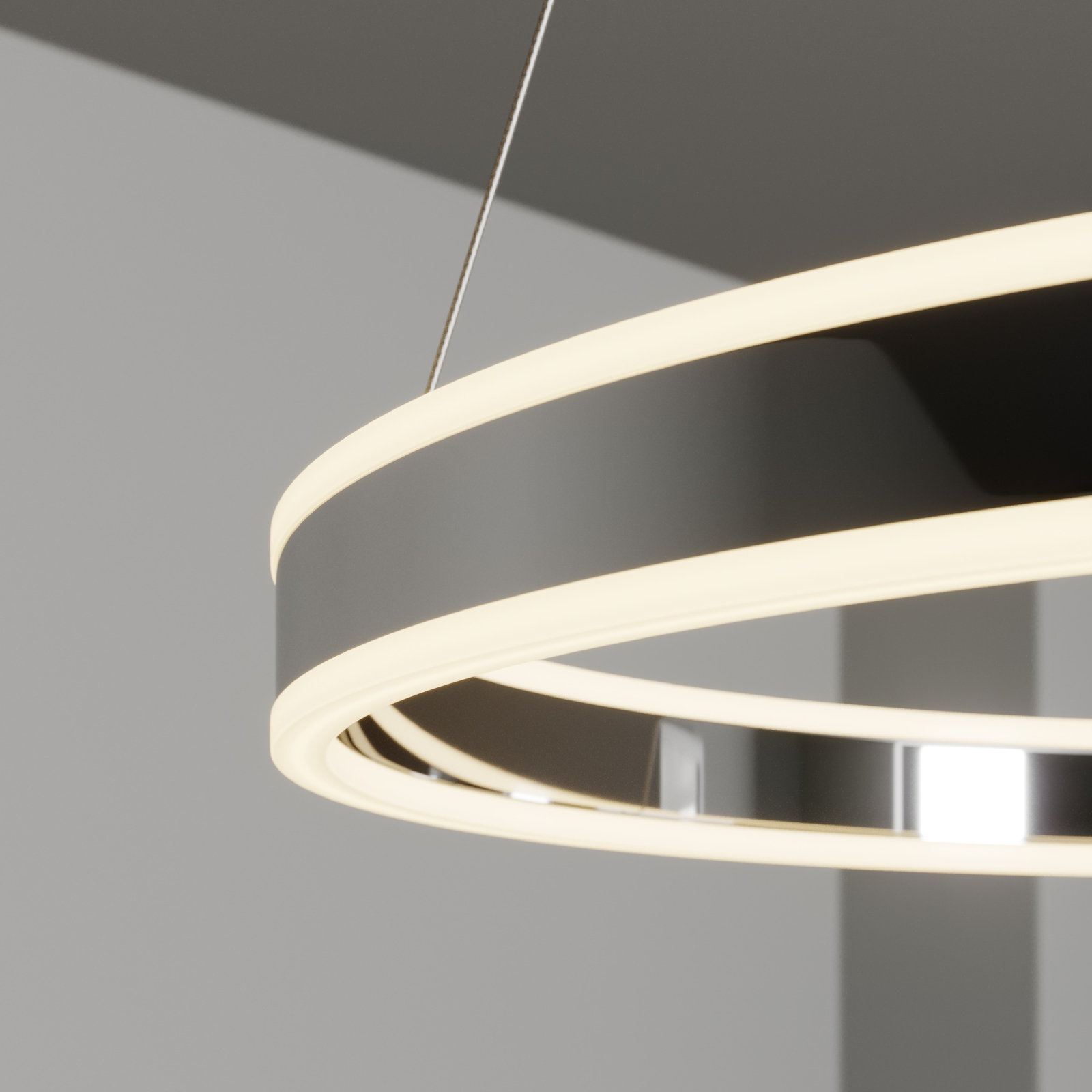 Lucande LED-riippuvalo Lyani, Kromi, Himmennettävä, 60 Cm - Image 8