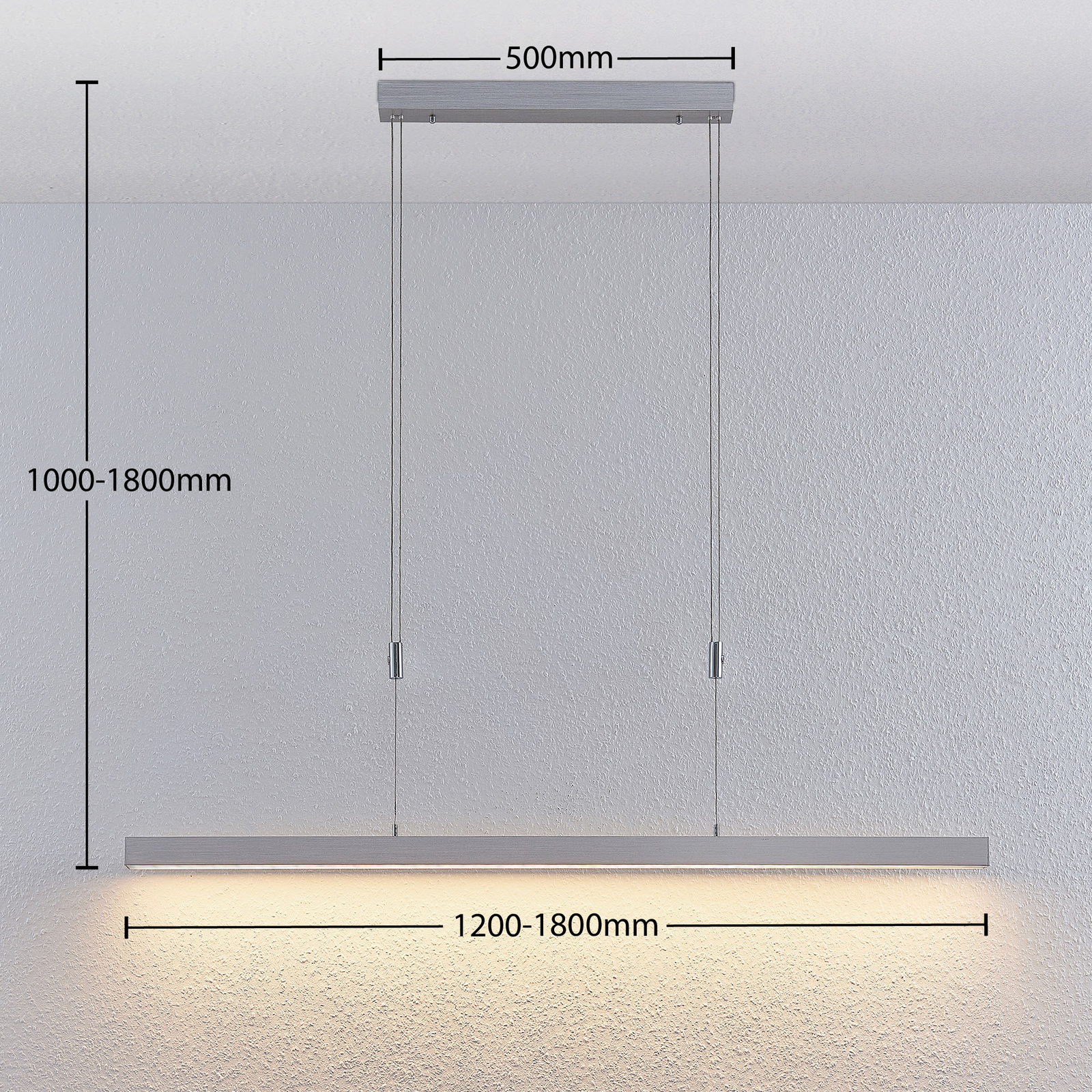 Lucande LED-tankoriippuvalaisin Merrit Kosketushimmennin - Image 3