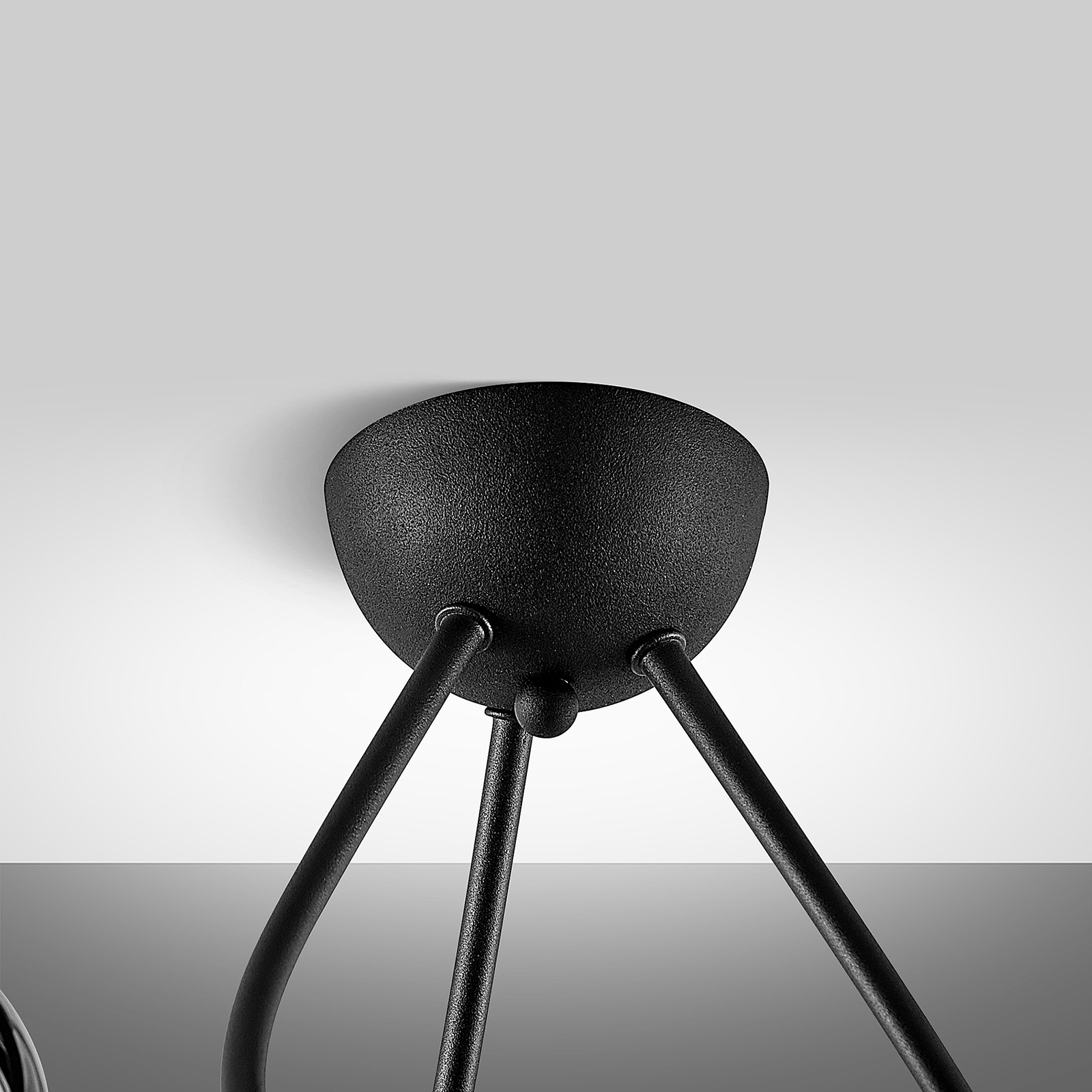 Lucande Ably -kattovalo, Savulasia, 3-lamppuinen - Image 7