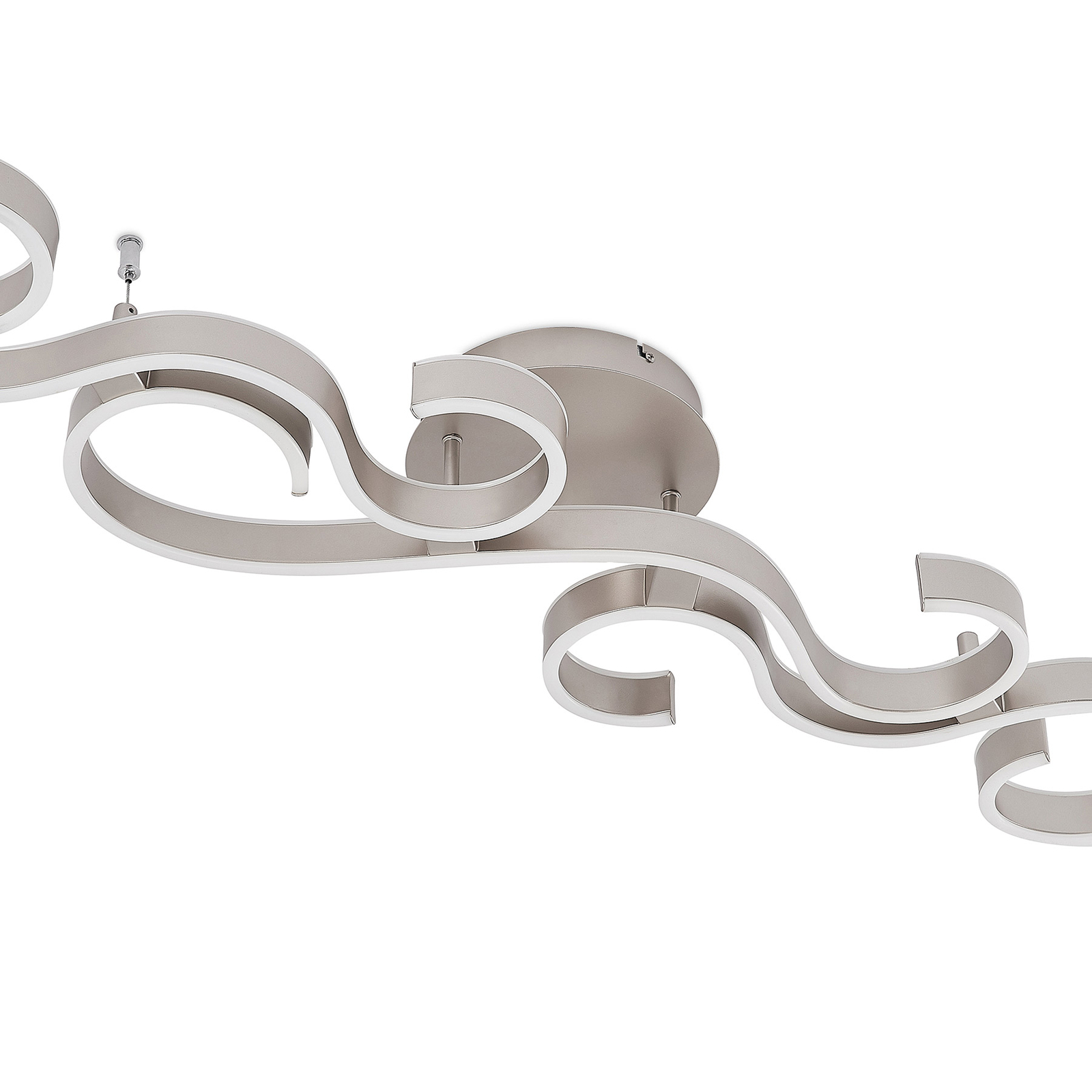 Lucande Admira -LED-kattovalo 101 Cm Nikkeli - Image 6