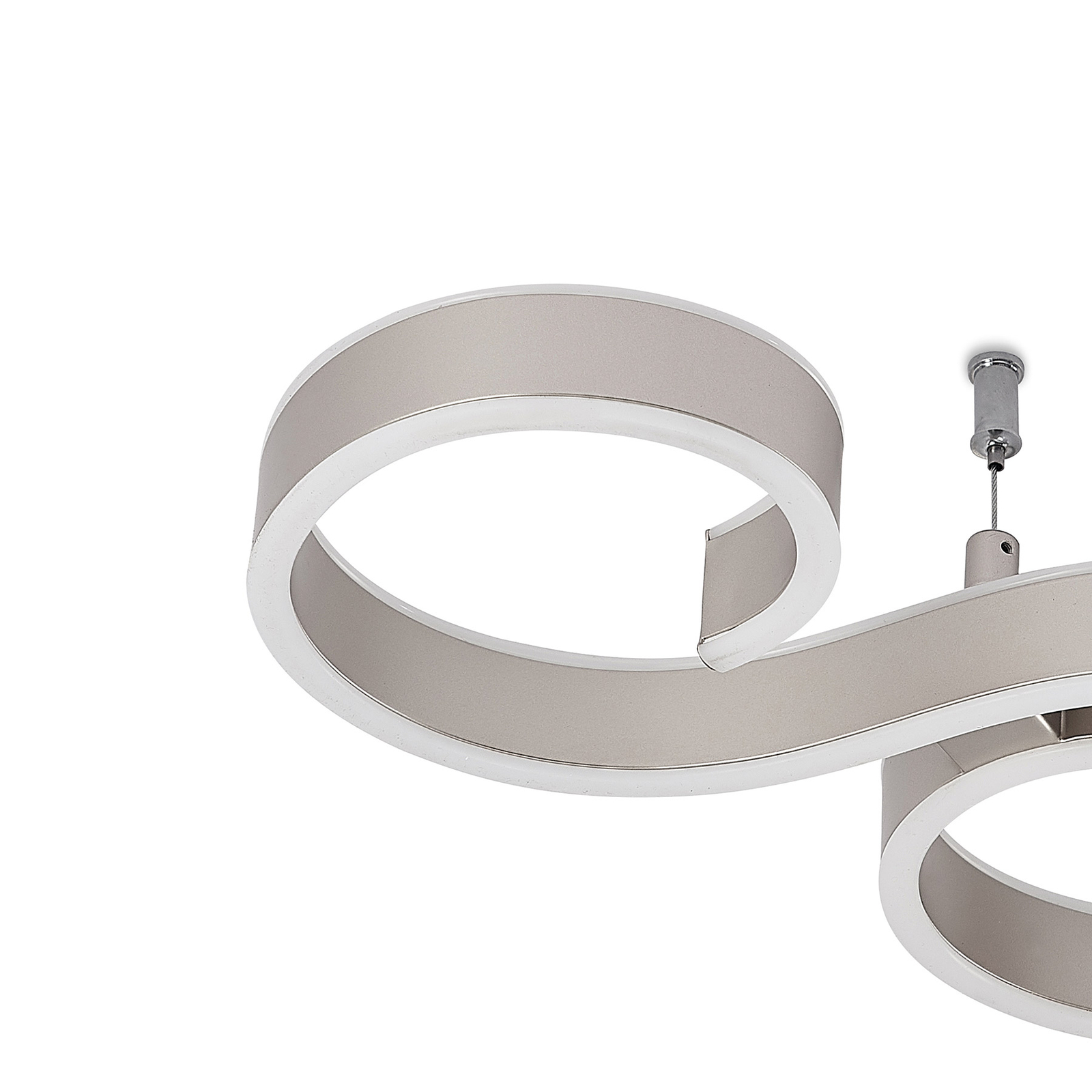 Lucande Admira -LED-kattovalo 101 Cm Nikkeli - Image 7