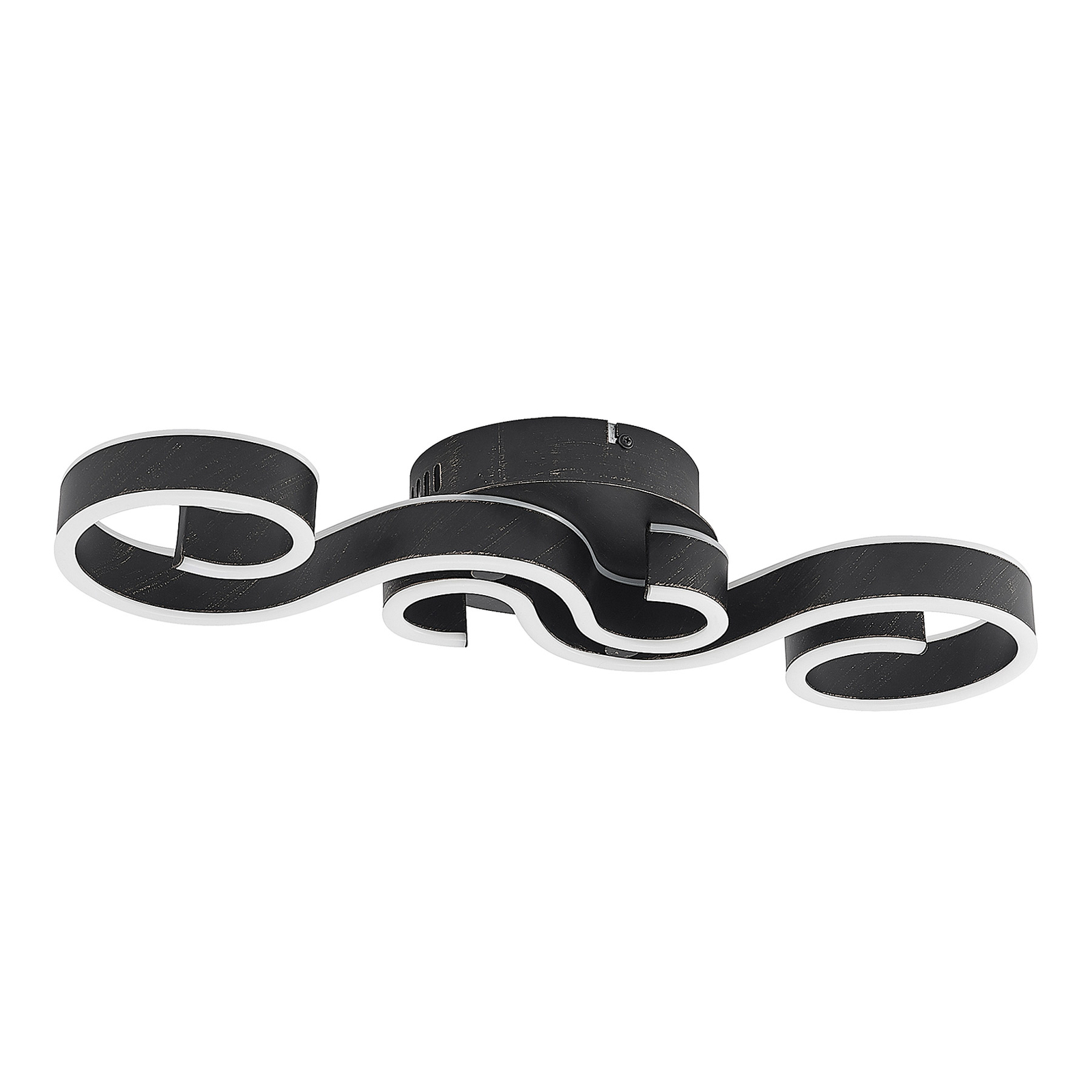 Lucande Admira -LED-kattovalo, 51,7 Cm Musta - Image 3