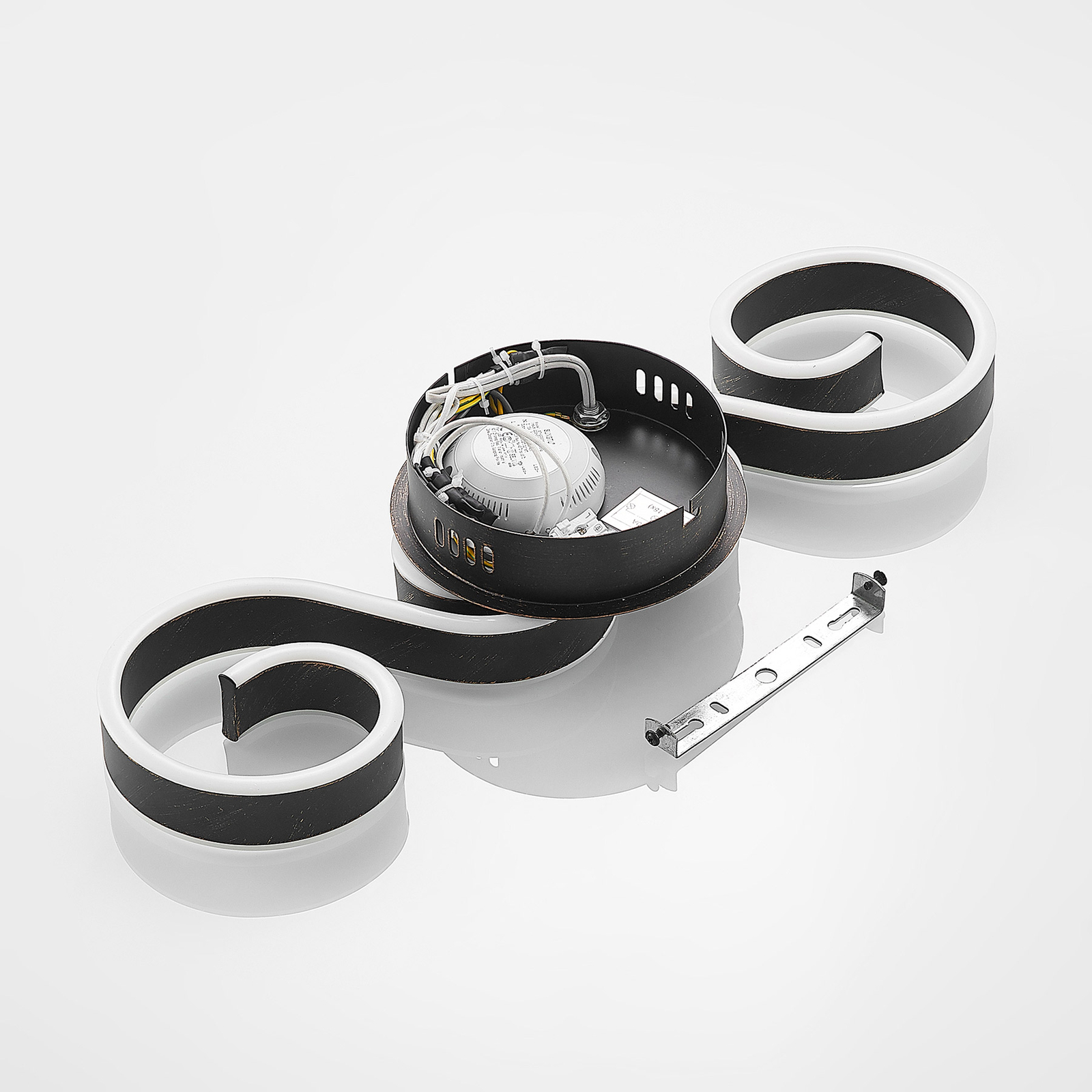 Lucande Admira -LED-kattovalo, 51,7 Cm Musta - Image 8