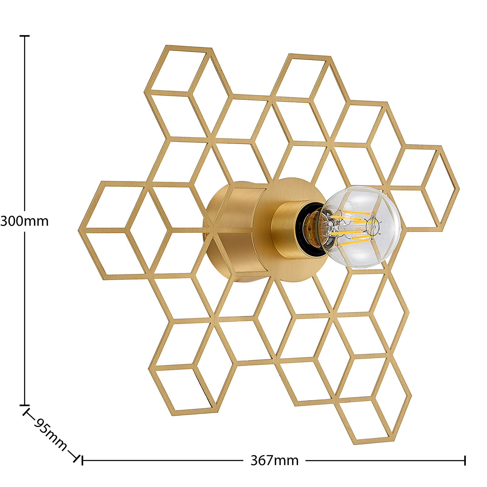 Lucande Alexaru -seinävalaisin, Kulta - Image 3