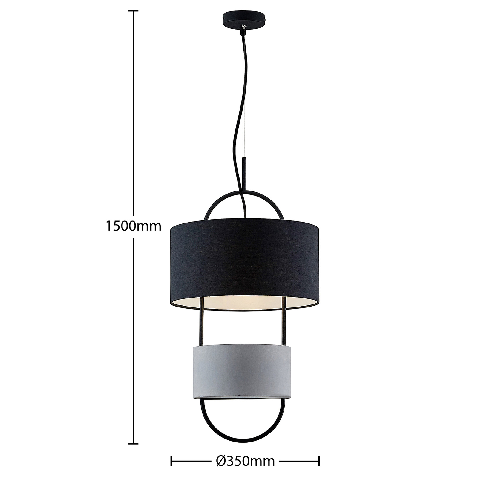 Lucande Amylee -riippuvalaisin Kangasta Ja Betonia - Image 3