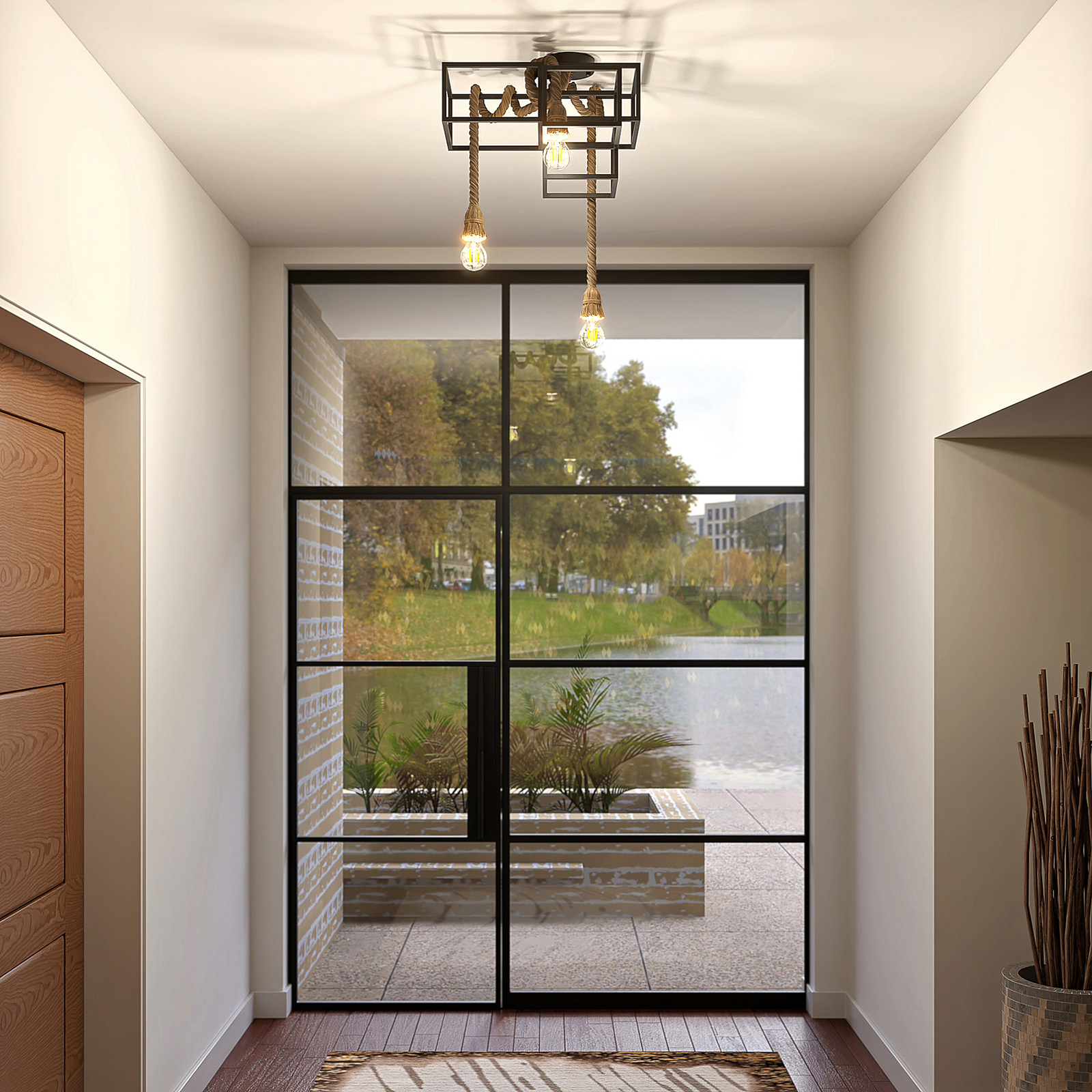 Lucande Andrik -kattovalaisin 3-lamppuinen - Image 2