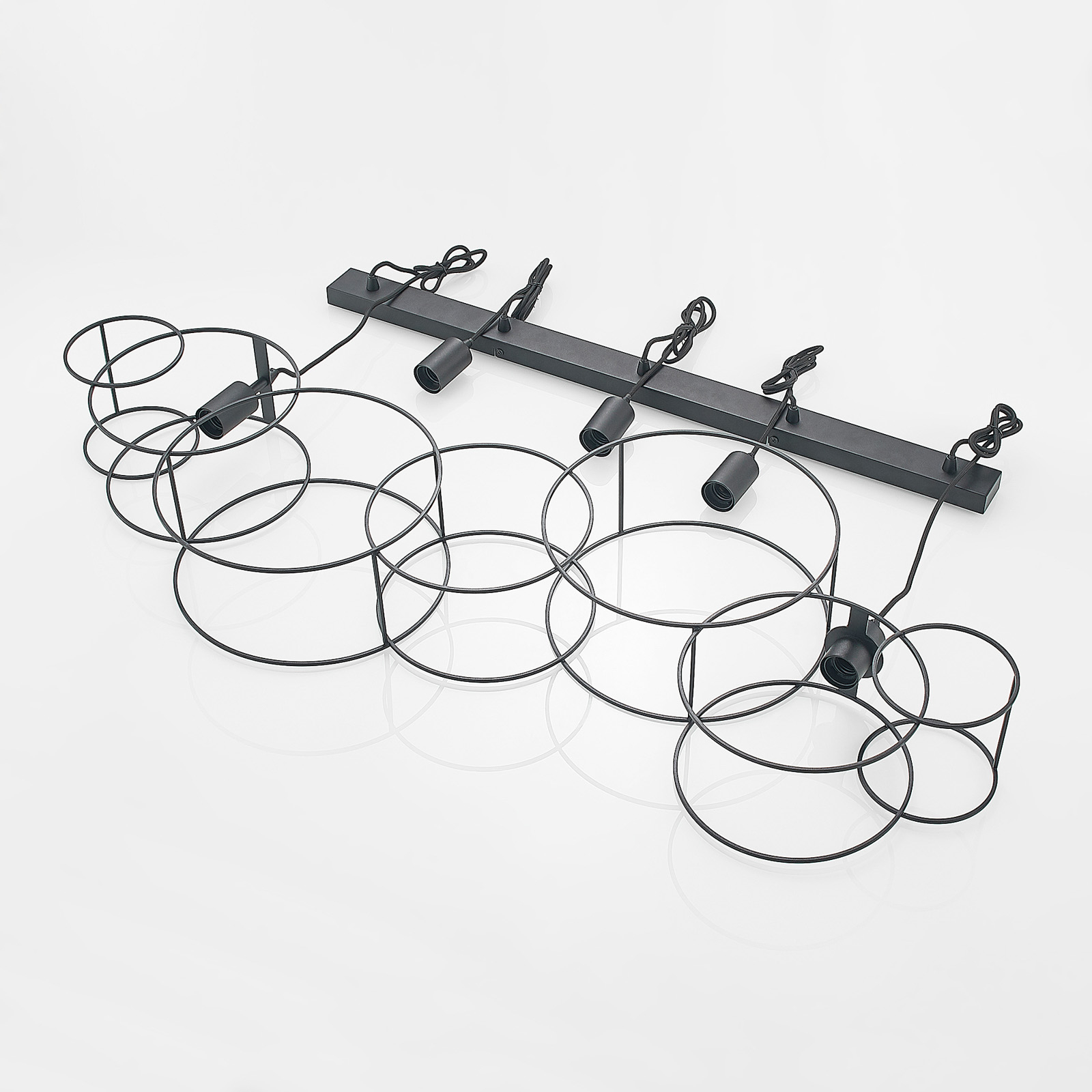 Lucande Andrik -riippuvalo, 5-lamppuinen, Ympyrät - Image 3