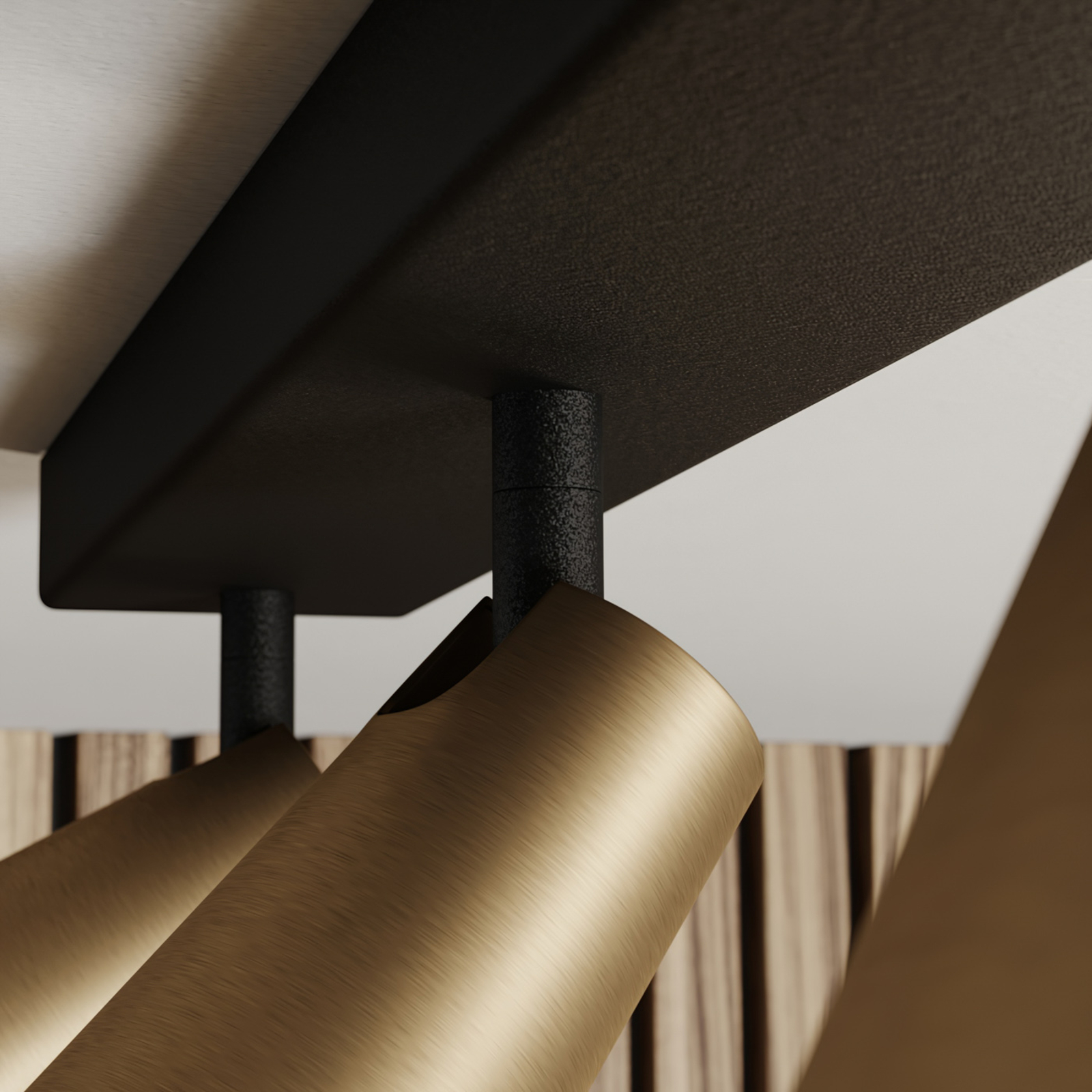 Lucande Angelina -kattovalo Messinki-kulta 3-lamp. - Image 4