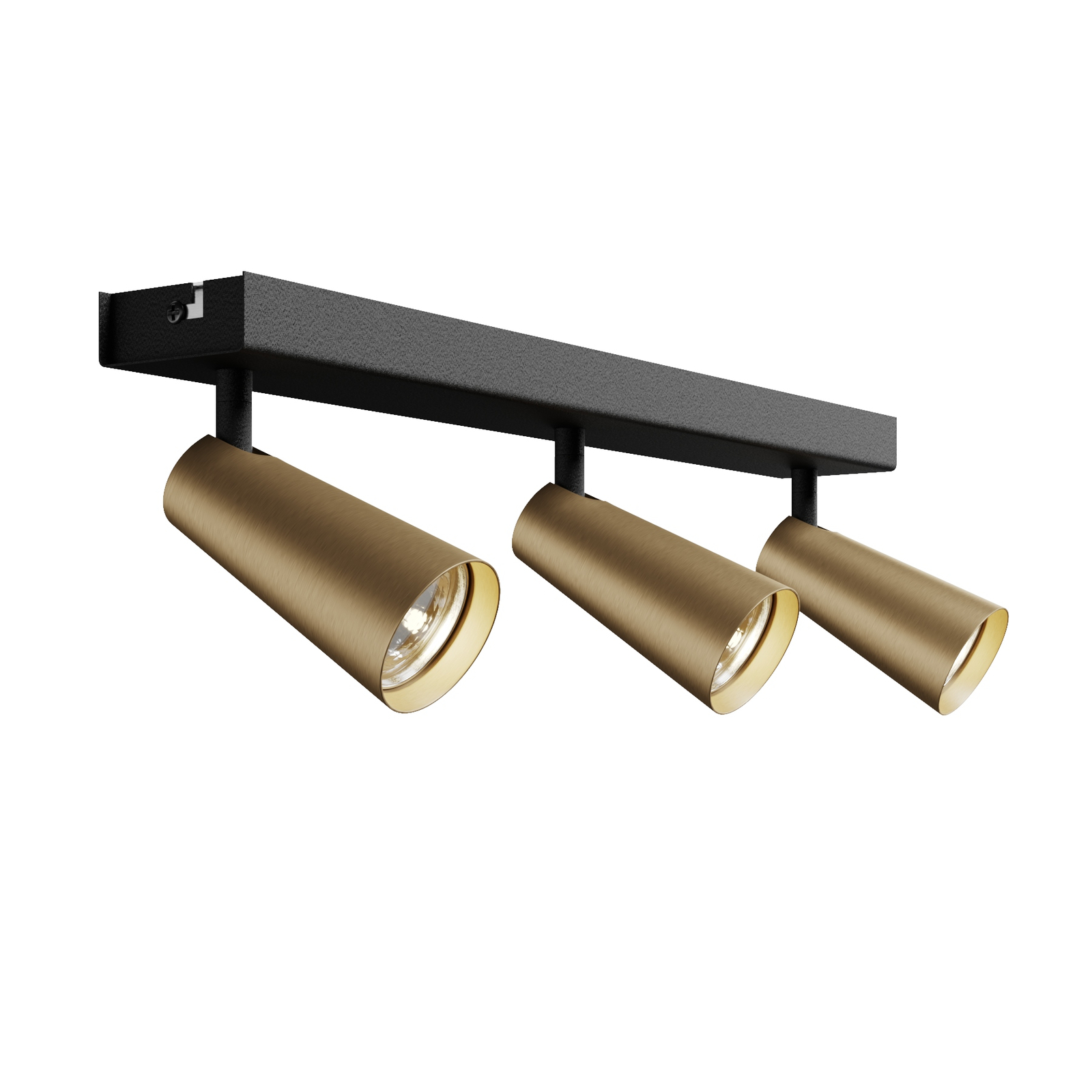 Lucande Angelina -kattovalo Messinki-kulta 3-lamp. - Image 5