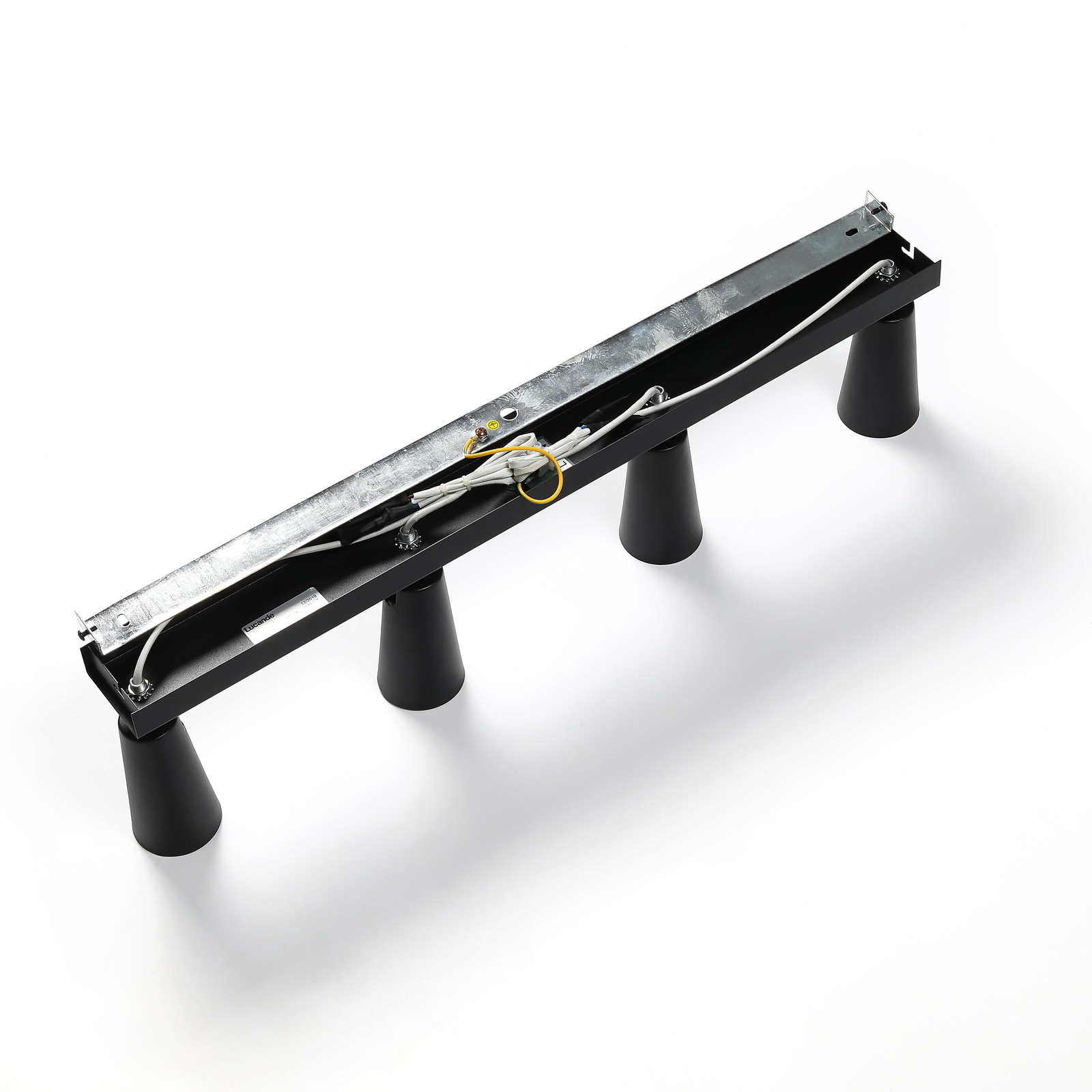 Lucande Angelina -kattovalo, Musta-kulta, 4-lamp. - Image 7