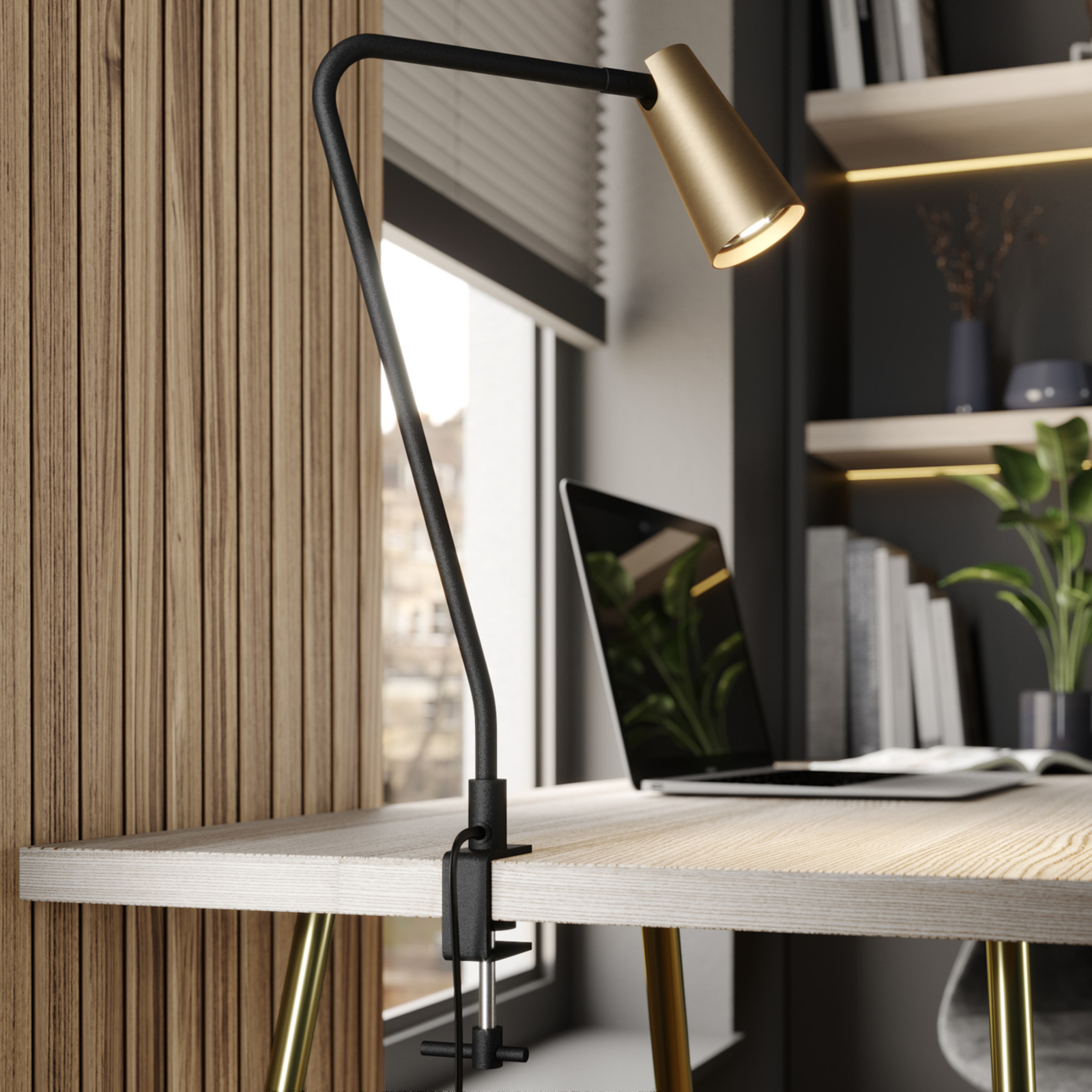 Lucande Angelina -klipsivalaisin, Messinki-kulta - Image 9