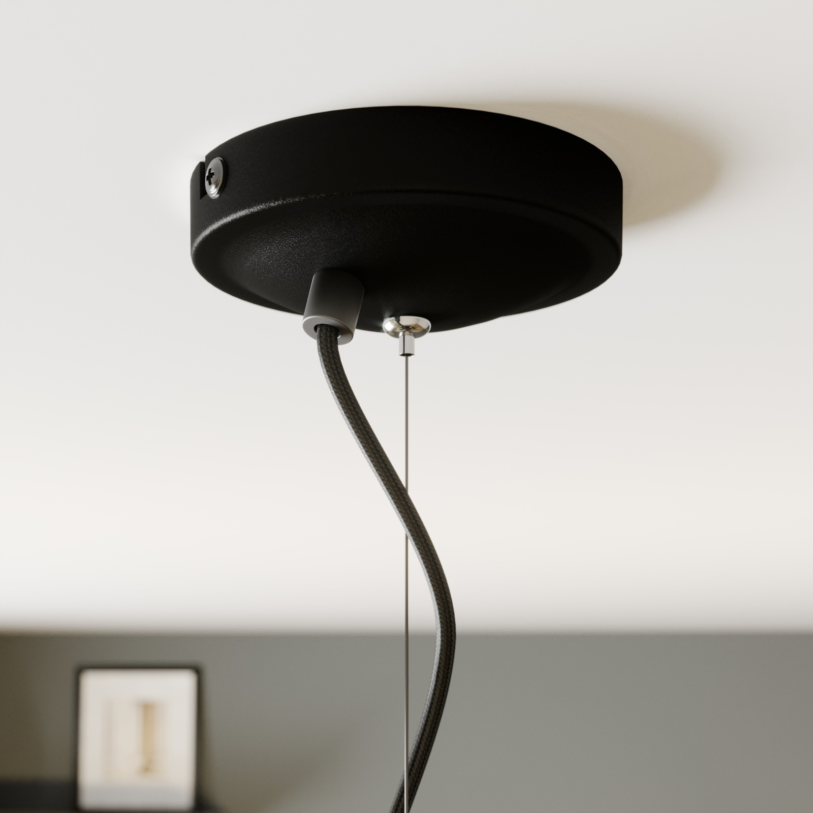 Lucande Anjita -riippuvalo, Lasivarjostin, 5-lamp. - Image 5