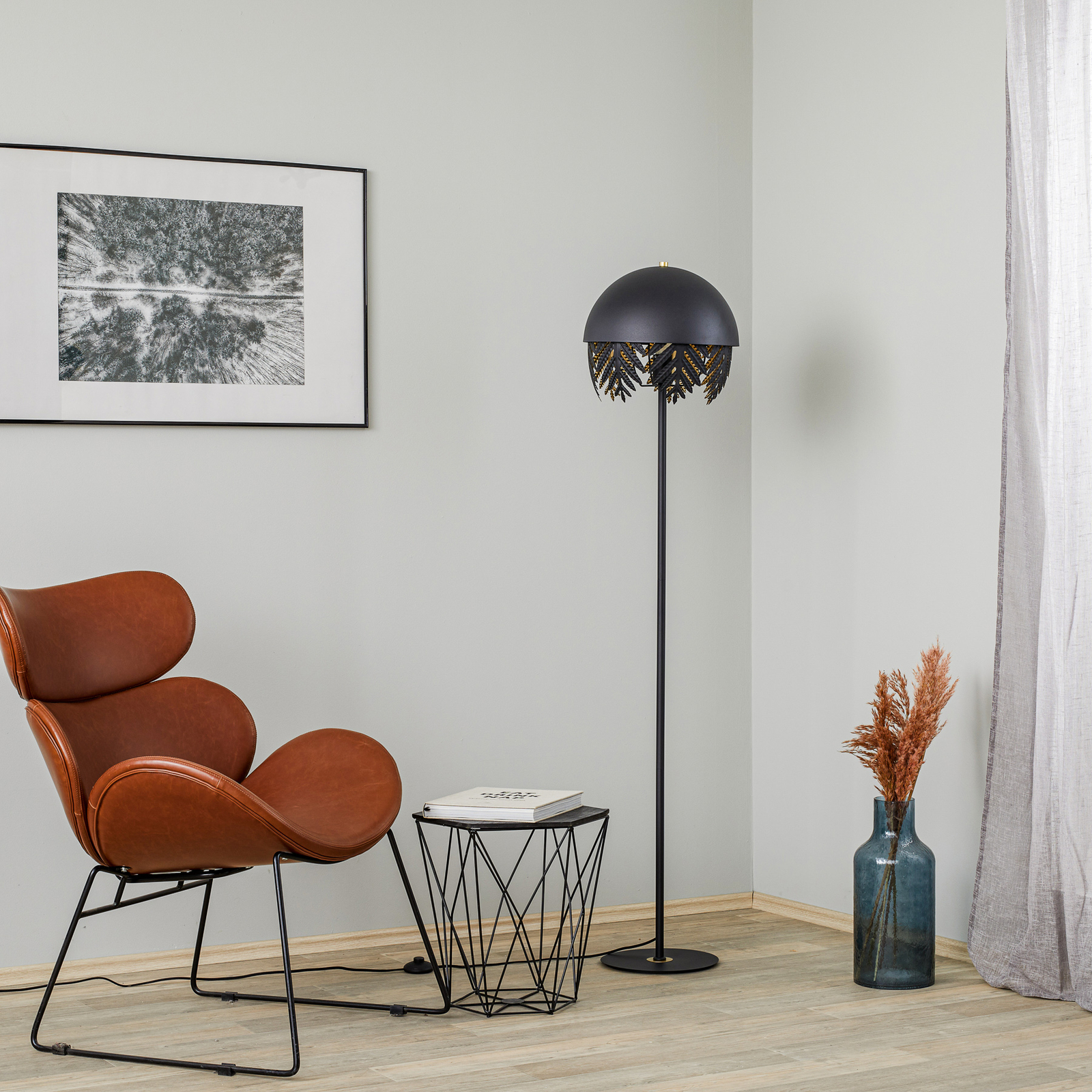 Lucande Aparas -lattiavalo, Musta-lehtikulta - Image 2