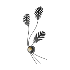 Lucande Aparas -seinälamppu, Lehtikoristelu