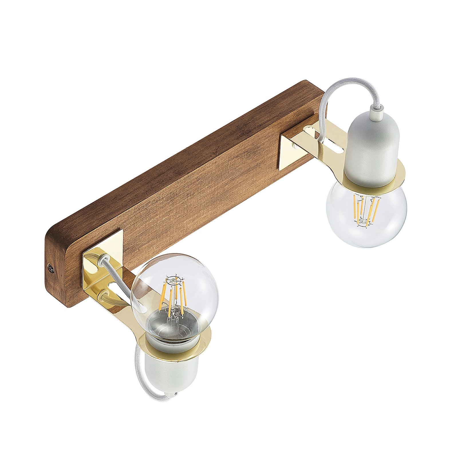 Lucande Becky -seinälamppu Puuta, Valkoinen - Image 5