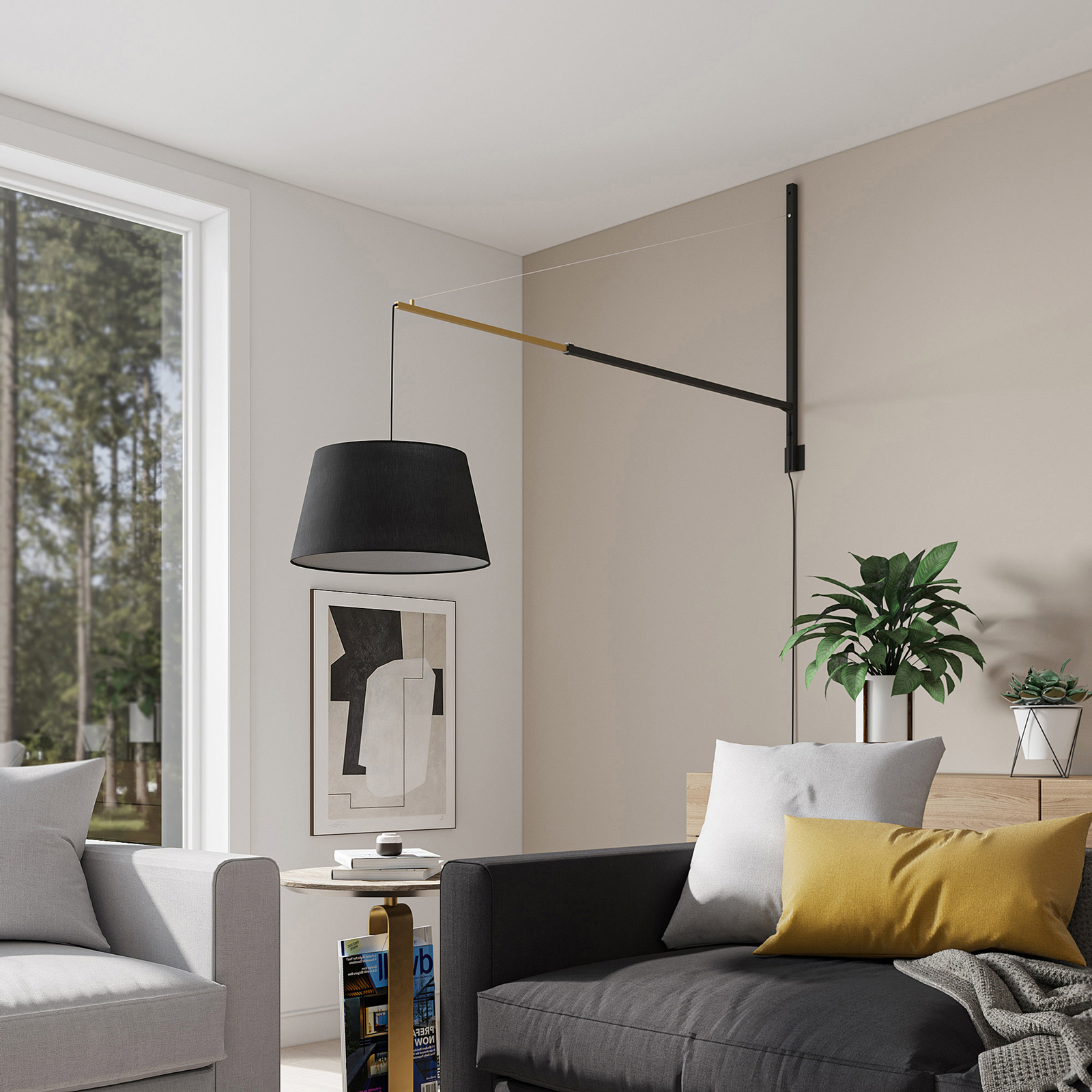 Lucande Beleza-seinävalaisin, Säädettävä Varjostin - Image 2