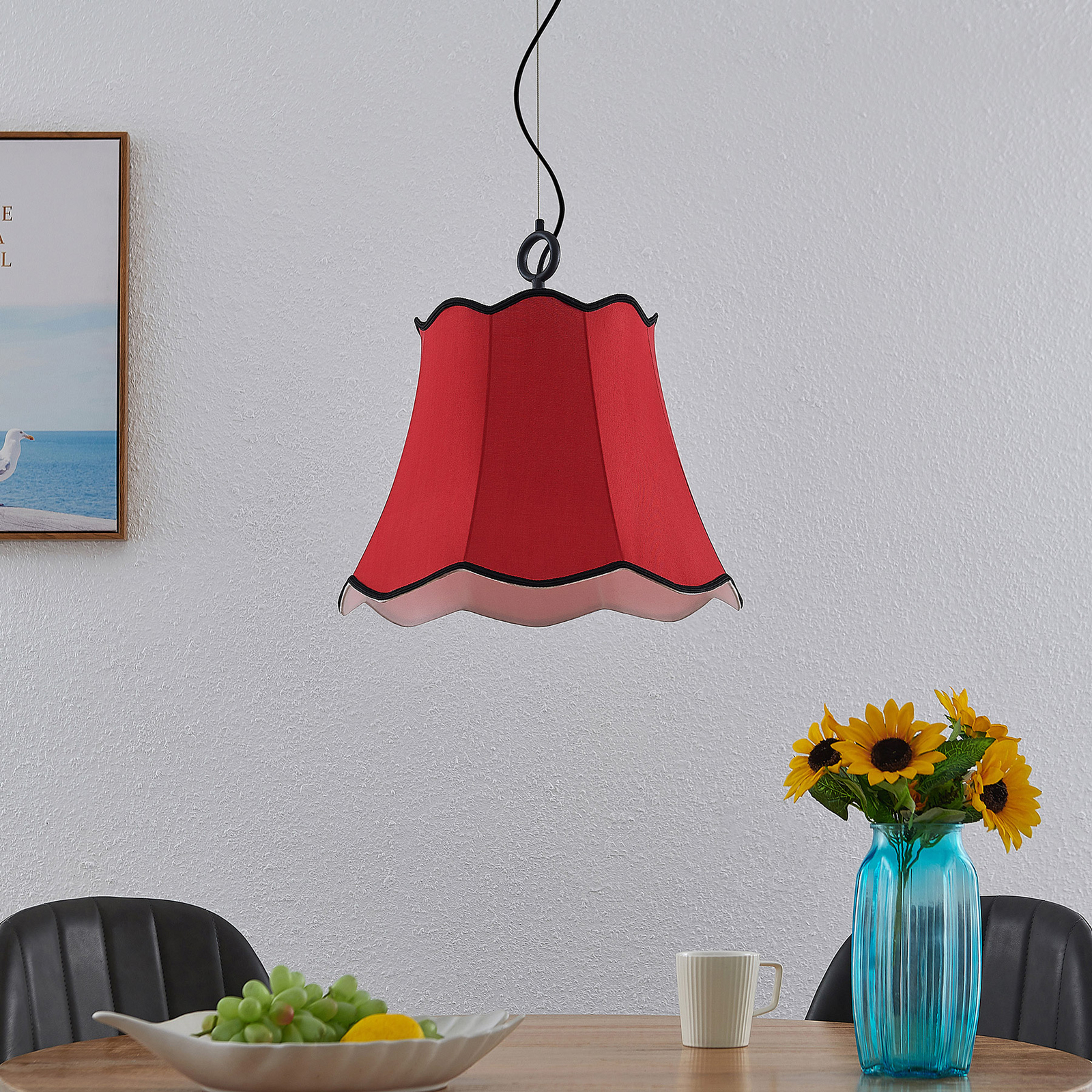 Lucande Binta -riippuvalo, 1-lamppuinen, Ruoste - Image 2