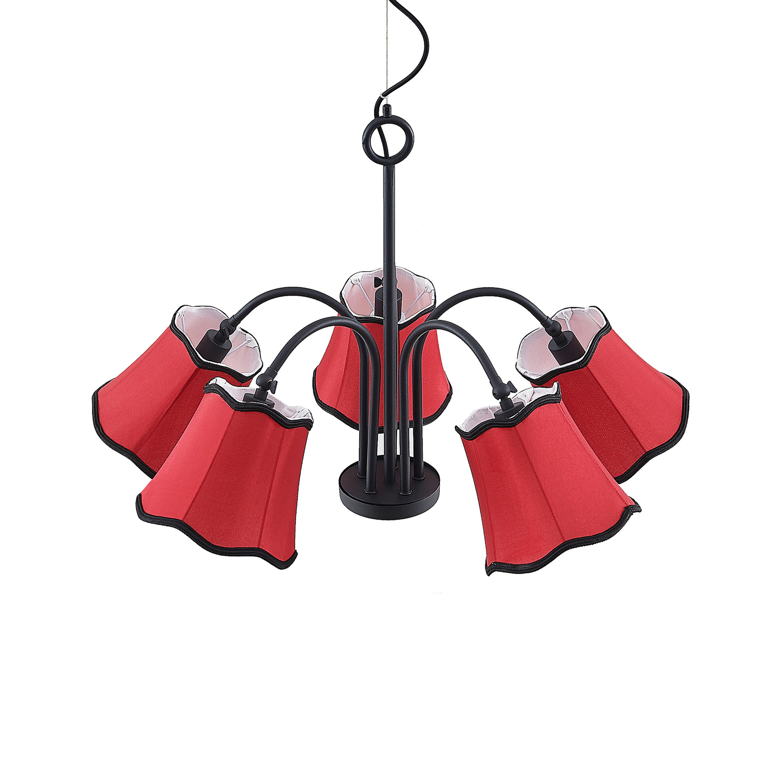 Lucande Binta -riippuvalo, 5-lamppuinen, Ruoste - Image 5