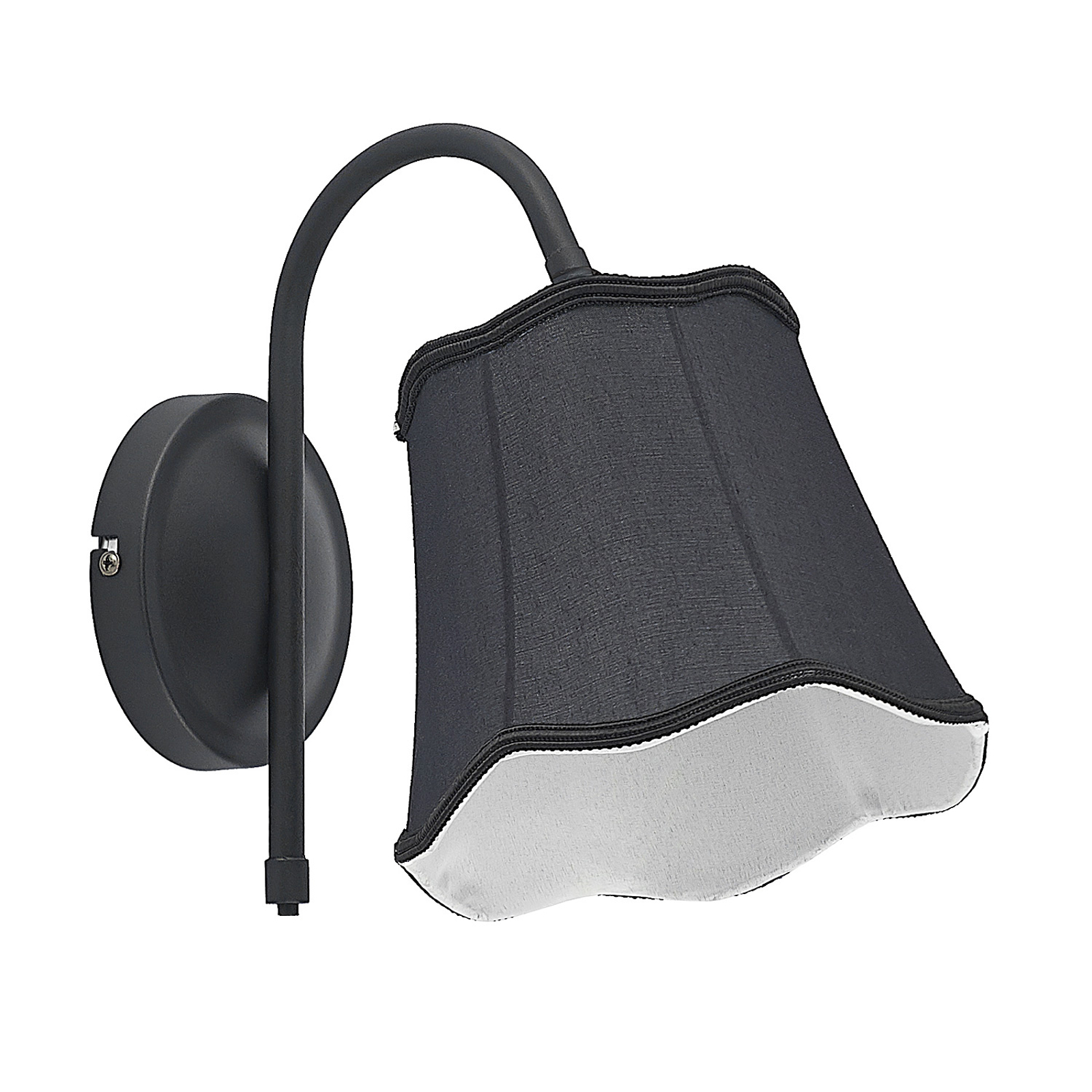 Lucande Binta -seinälamppu, Vintage, Musta - Image 2