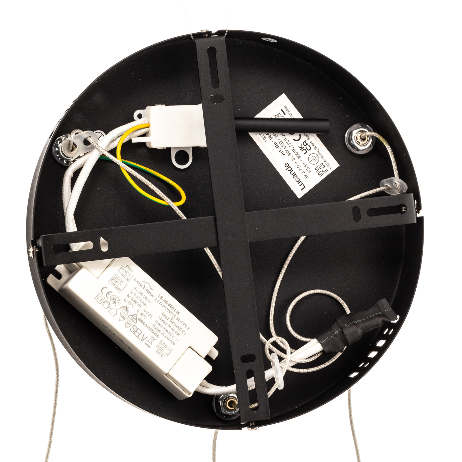 Lucande Bjarko -LED-riippuvalaisin 3-lamppuinen - Image 8