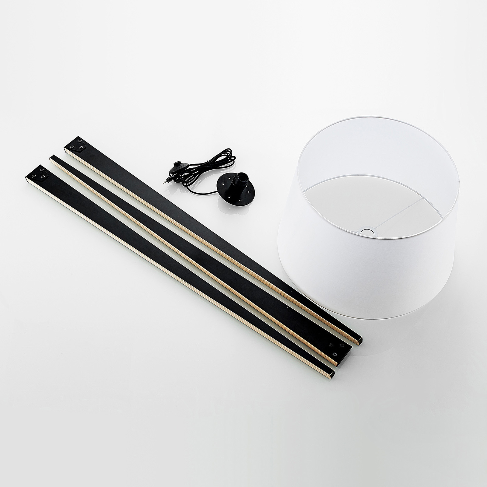 Lucande Bodhi -lattiavalo Kolmijalalla, Valkoinen - Image 8