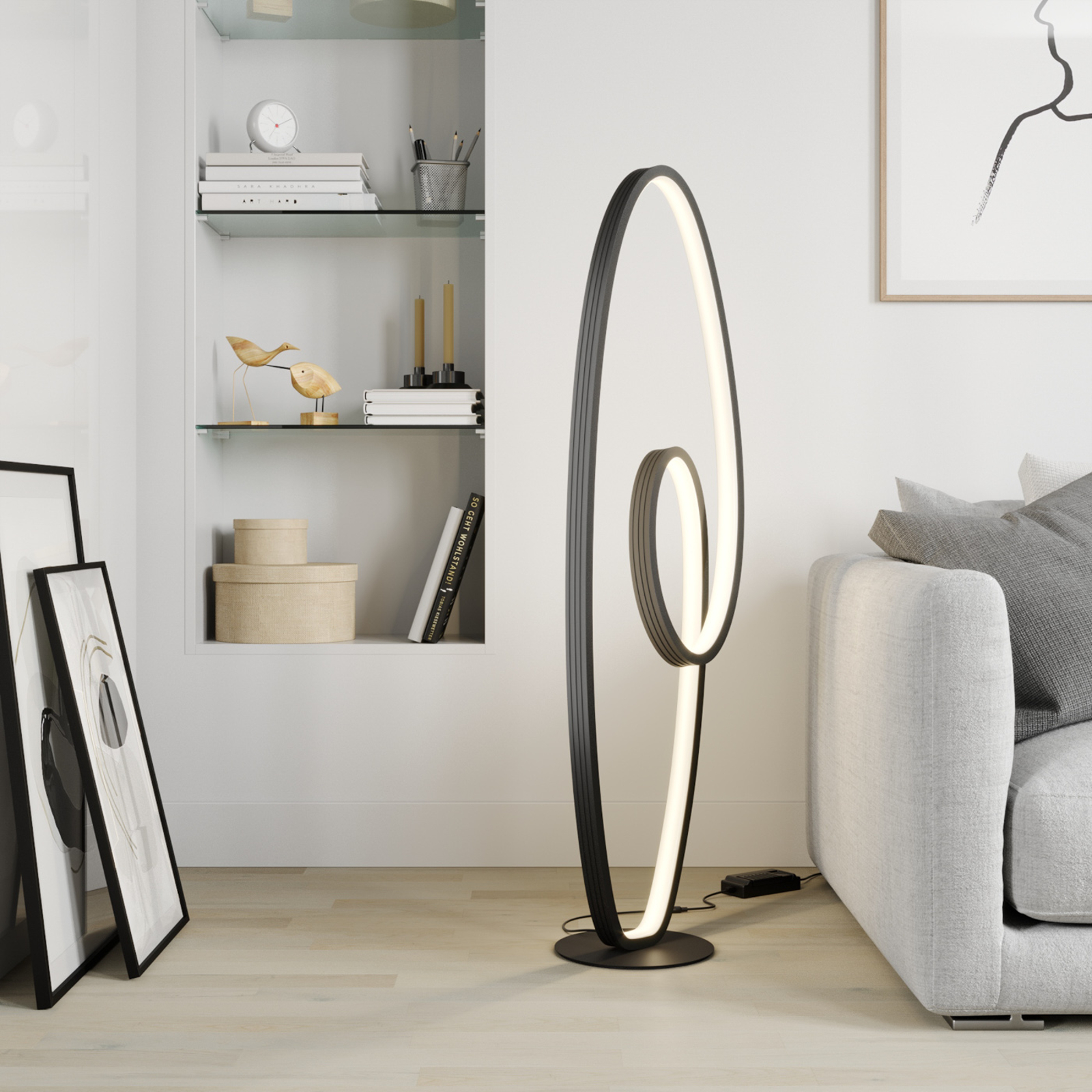 Lucande Bronwyn -LED-lattiavalaisin