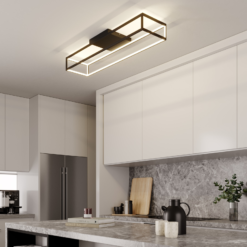 Lucande Byrana -LED-kattovalaisin Suorakulmainen