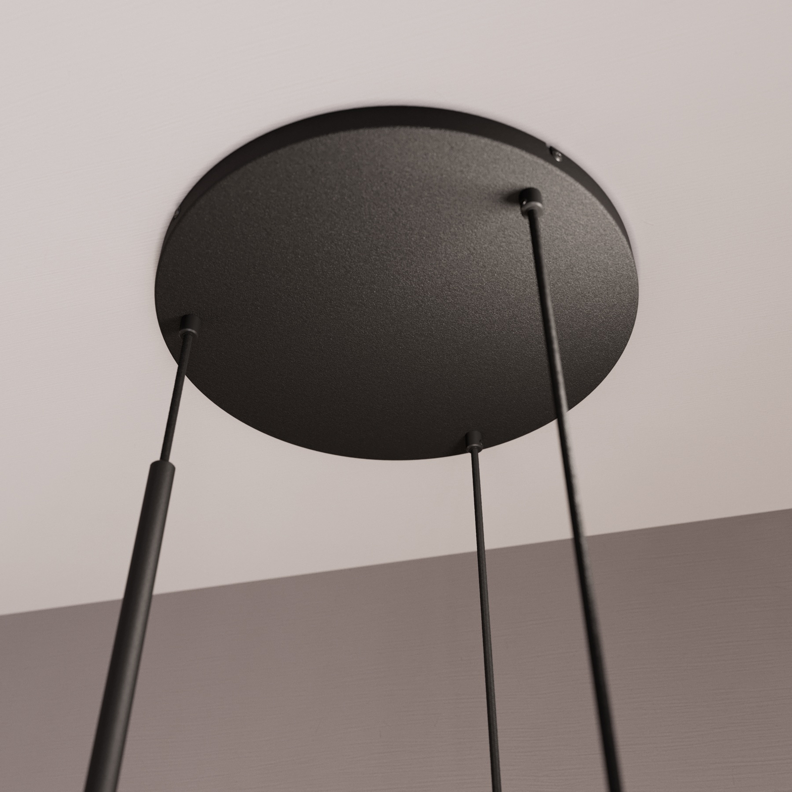 Lucande Carlea -riippuvalo, 6-lamp. Musta-messinki - Image 3