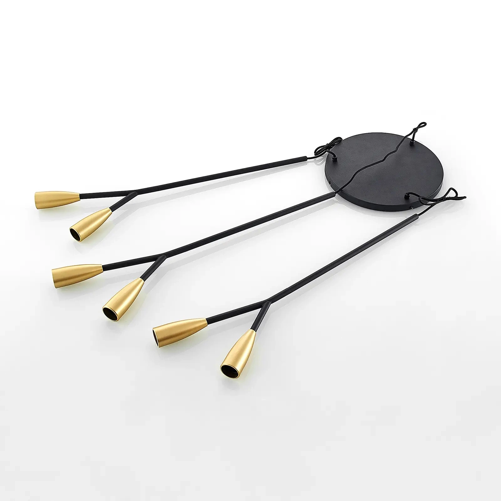 Lucande Carlea -riippuvalo, 6-lamp. Musta-messinki - Image 7