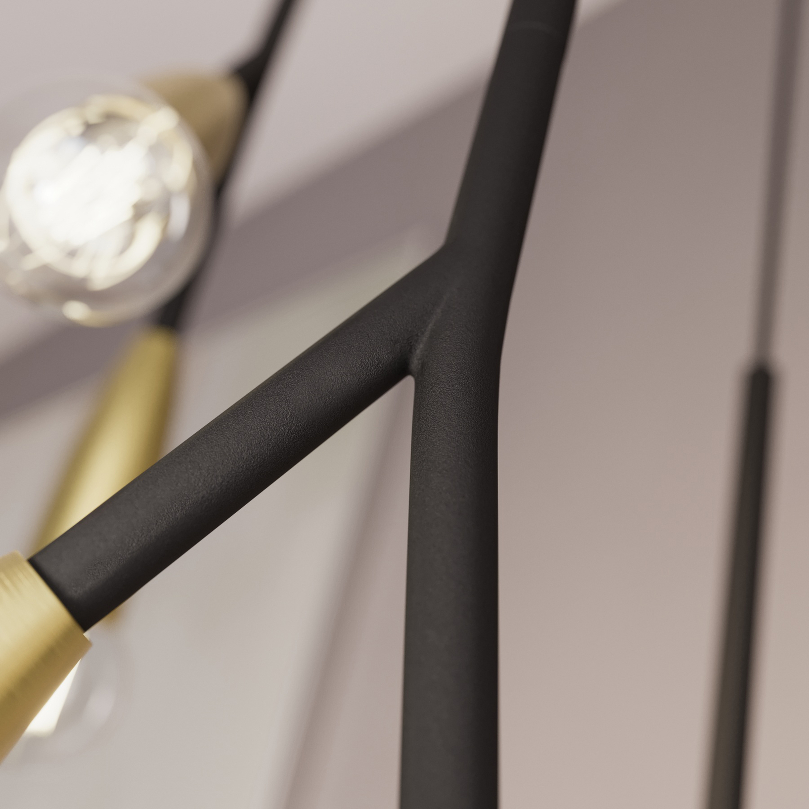 Lucande Carlea -riippuvalo, 6-lamp. Musta-messinki - Image 8