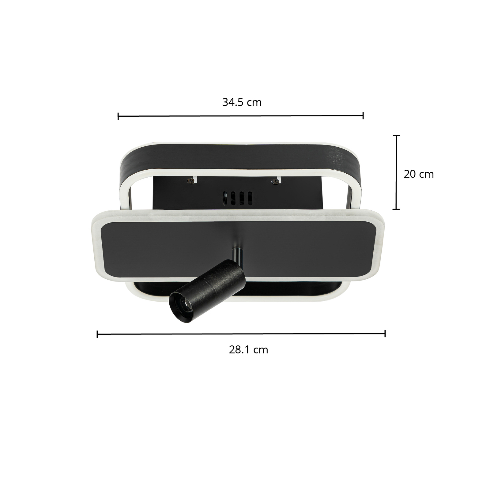 Lucande Damivan -LED-kattovalo, Kulmikas, Musta - Image 3