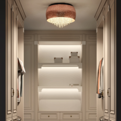 Lucande Elinara -kristallikattovalo, 6-lamppuinen