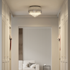 Lucande Elinara -kristallikattovalo, 6-lamppuinen