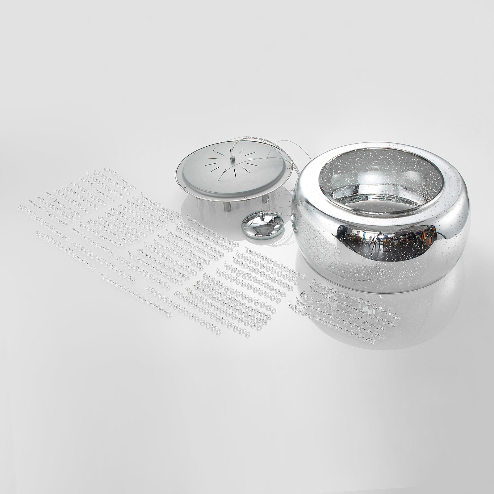 Lucande Elinara -kristalliriippuvalaisin, Kromi - Image 7