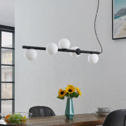 Lucande Emarin -riippuvalo, 5-lamppuinen