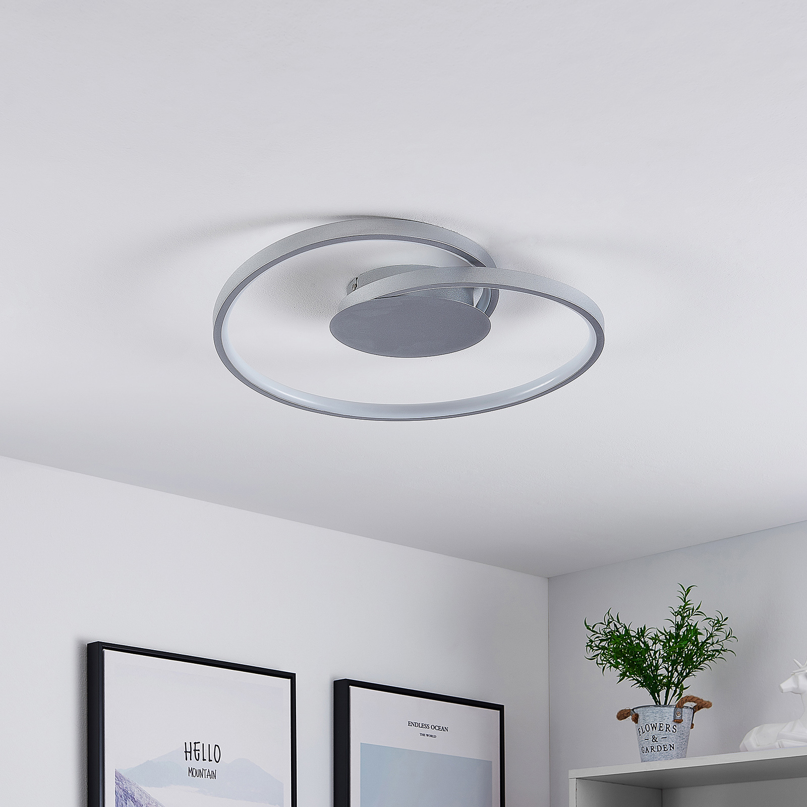Lucande Enesa -LED-kattovalaisin, Pyöreä - Image 2