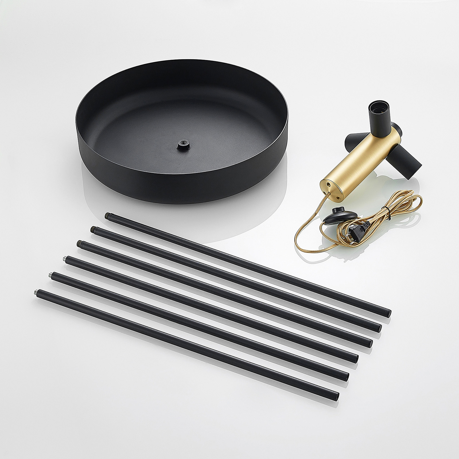 Lucande Filoreta -lattiavalaisin, Musta - Image 8