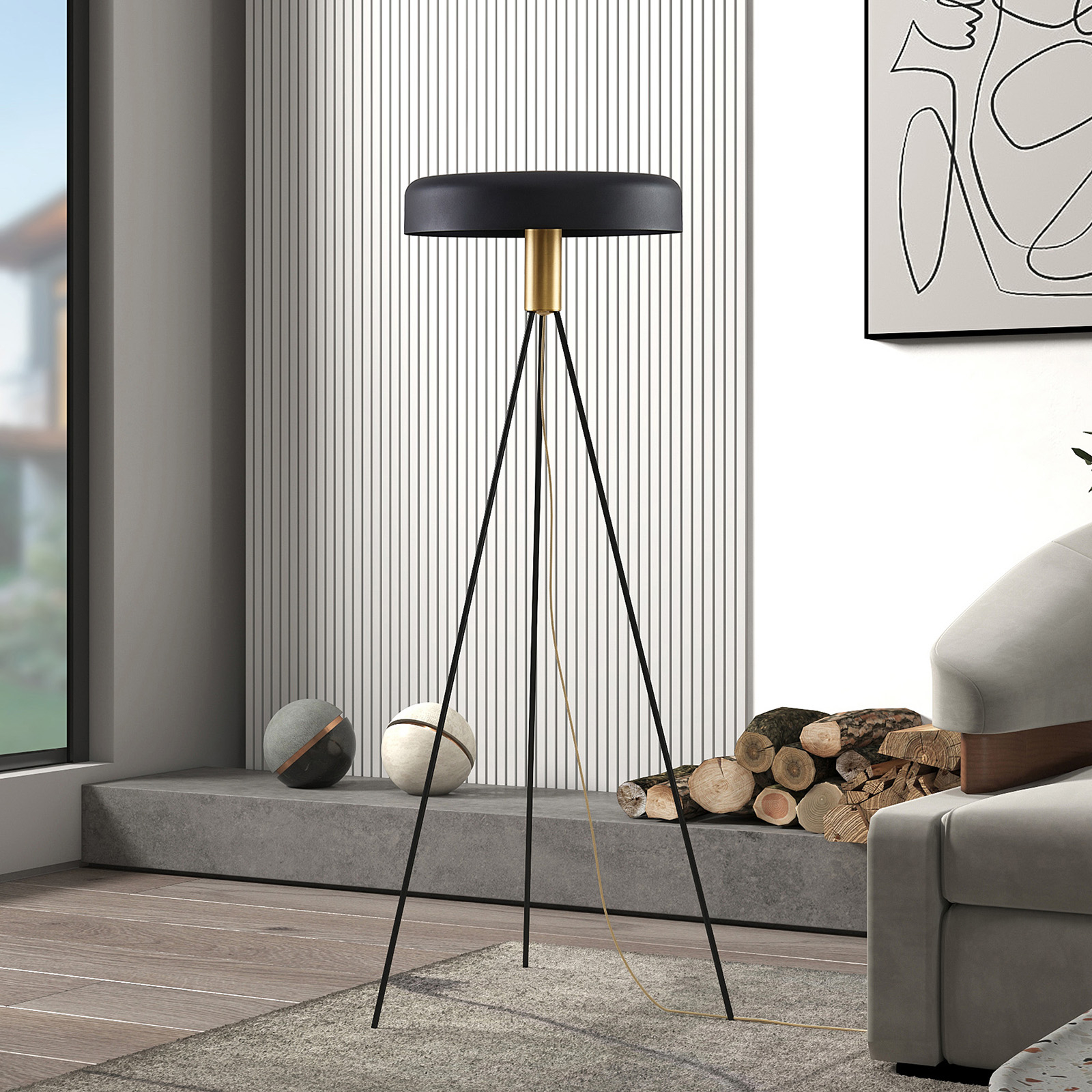 Lucande Filoreta -lattiavalaisin, Musta