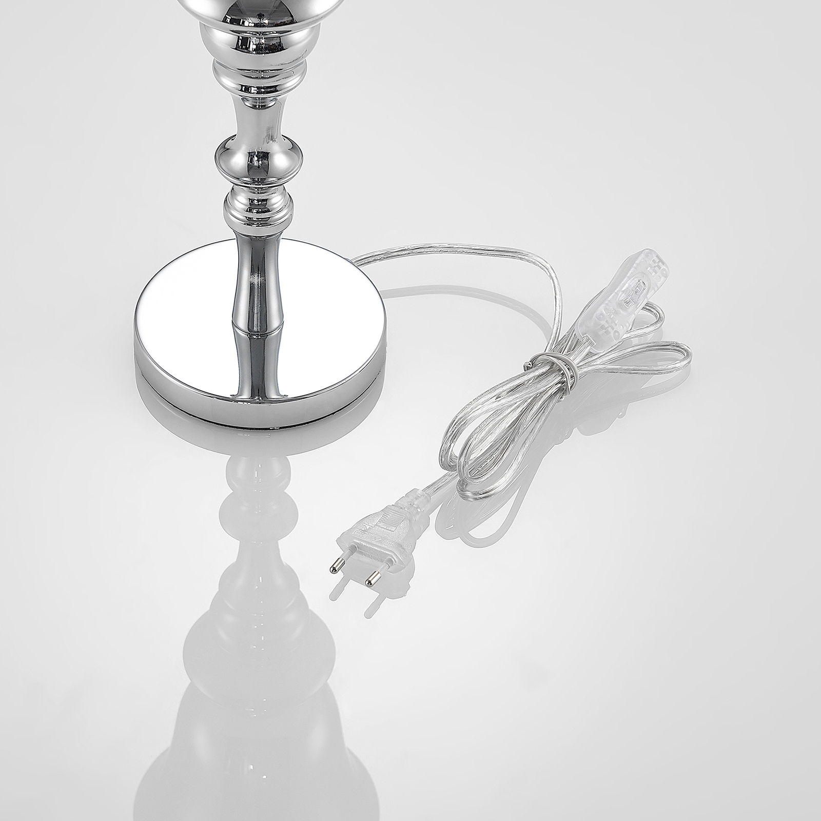 Lucande Gesja -pöytälamppu, Kromia - Image 8