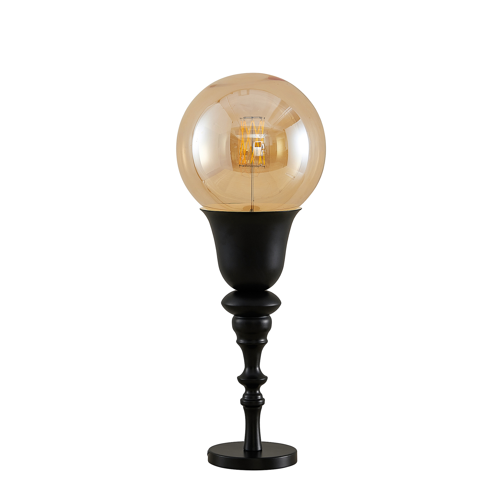 Lucande Gesja -pöytälamppu, Musta - Image 4