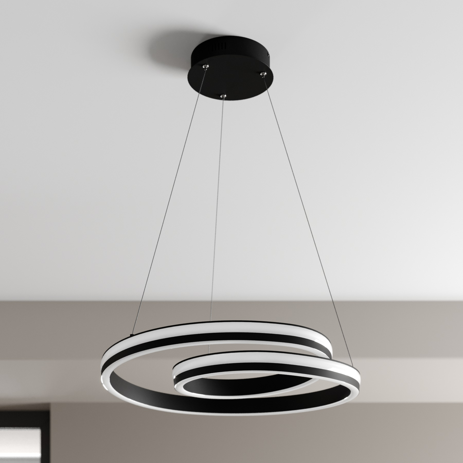 Lucande Gwydion -LED-riippuvalaisin, 60 Cm - Image 2