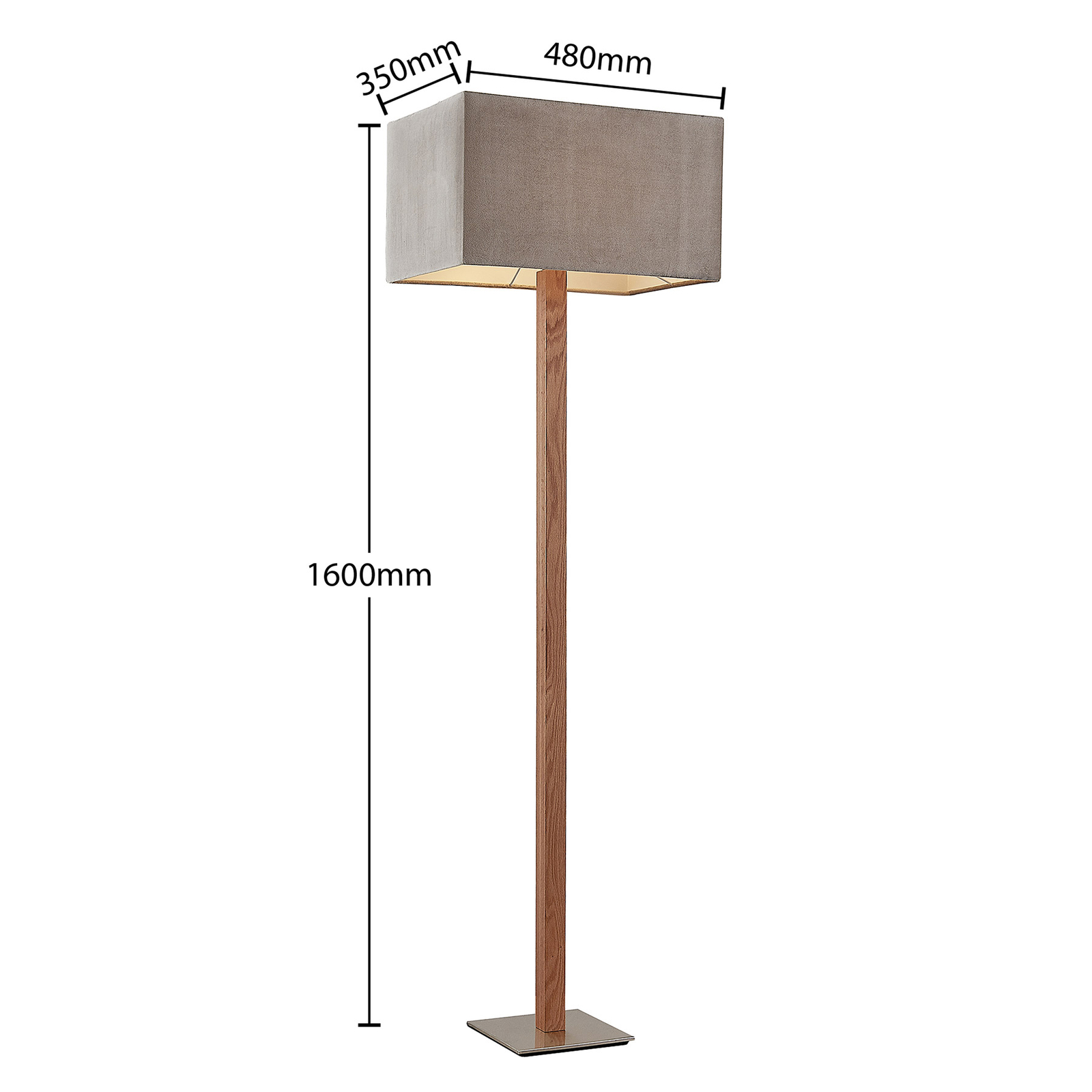 Lucande Heily -lattiavalo, Kulmikas, Harmaa - Image 3