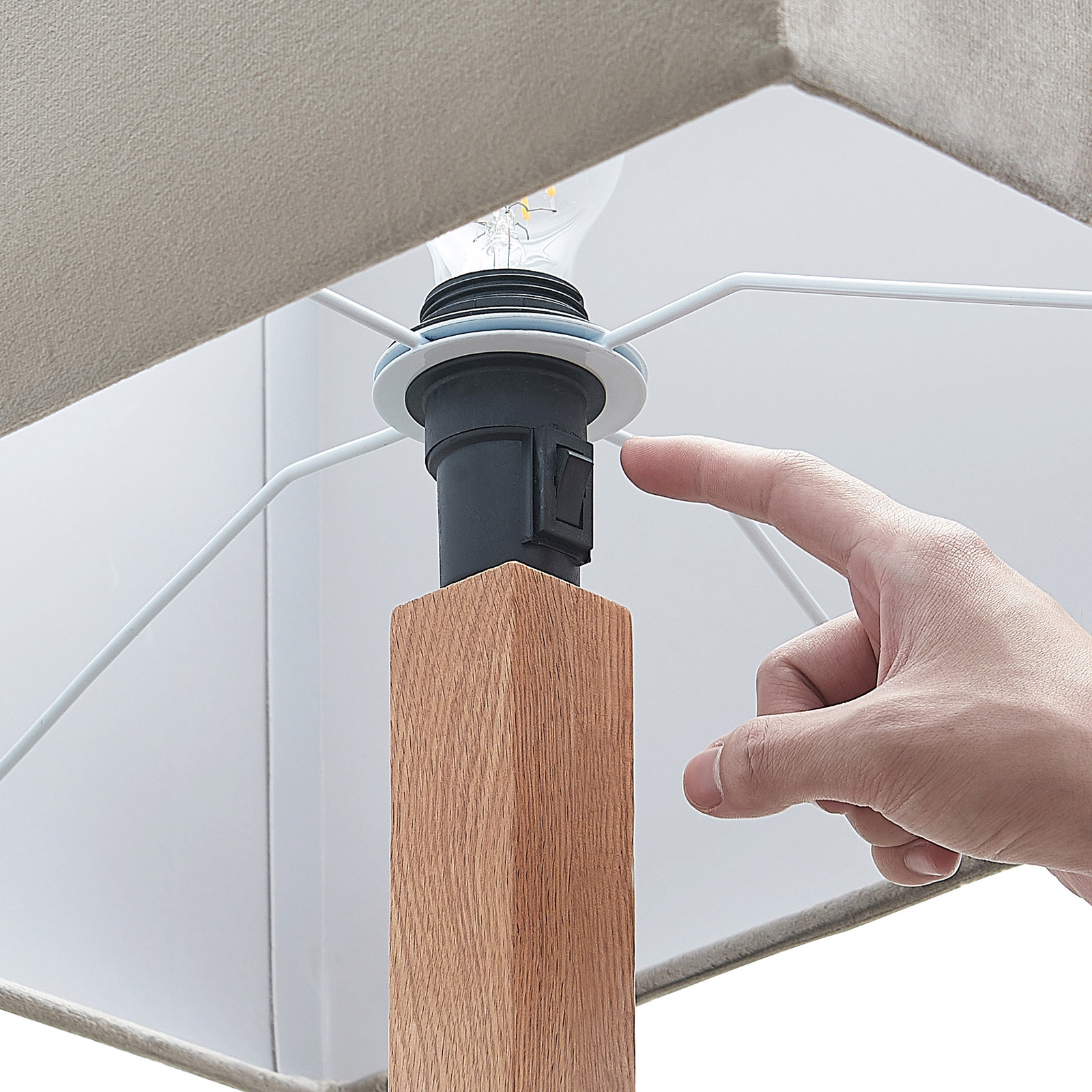 Lucande Heily -lattiavalo, Kulmikas, Harmaa - Image 6