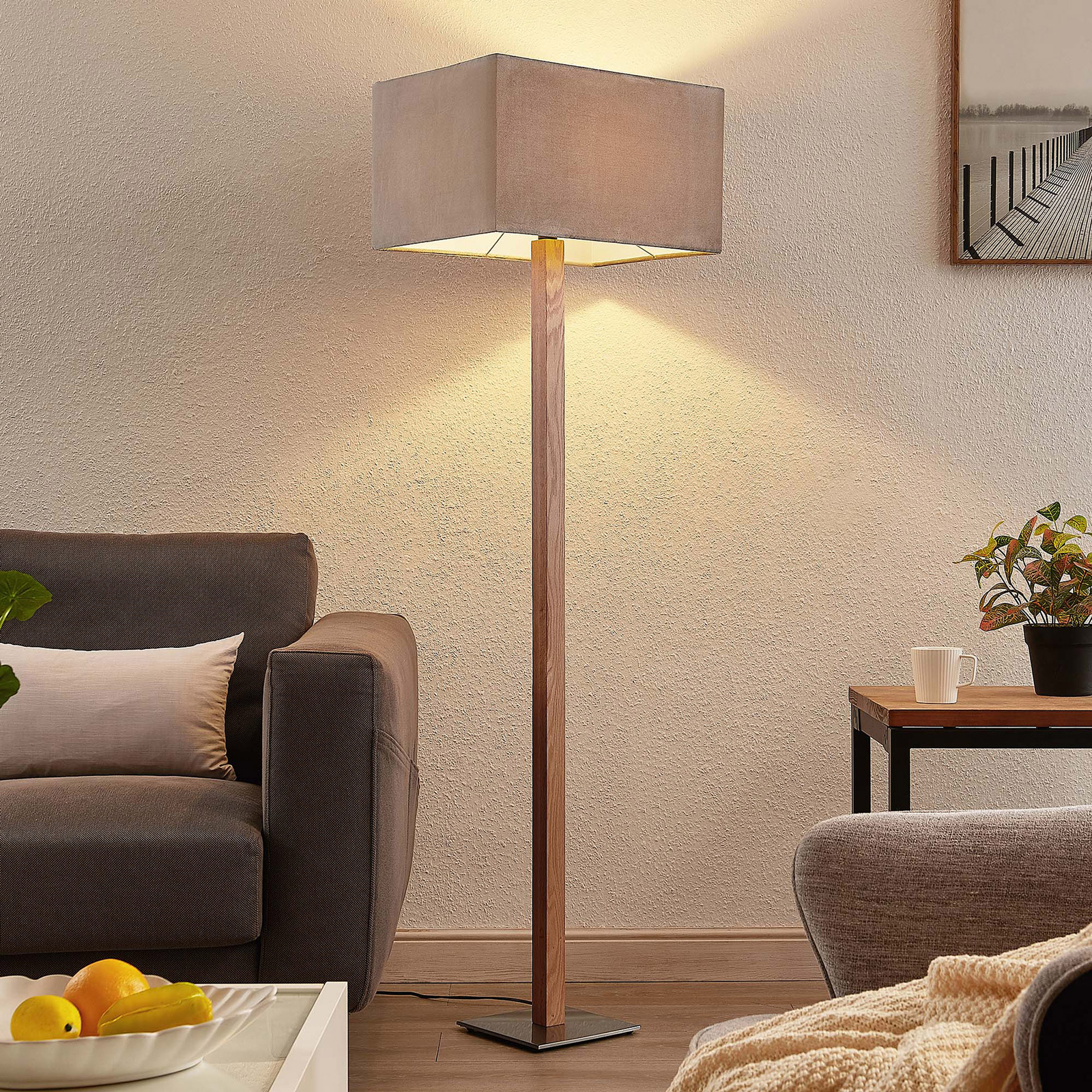 Lucande Heily -lattiavalo, Kulmikas, Harmaa - Image 9