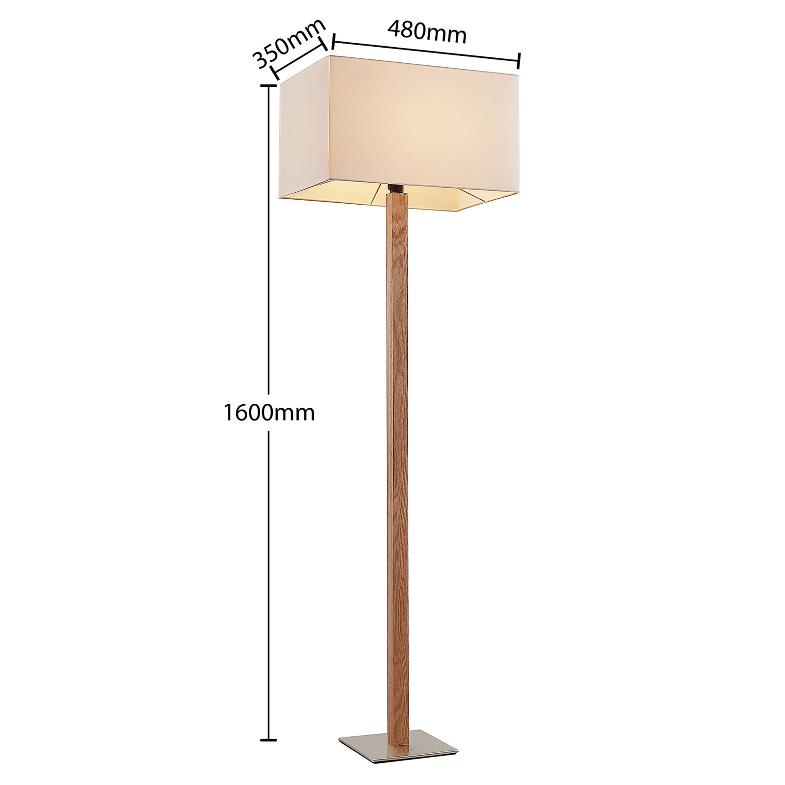 Lucande Heily -lattiavalo, Kulmikas, Valkoinen - Image 3