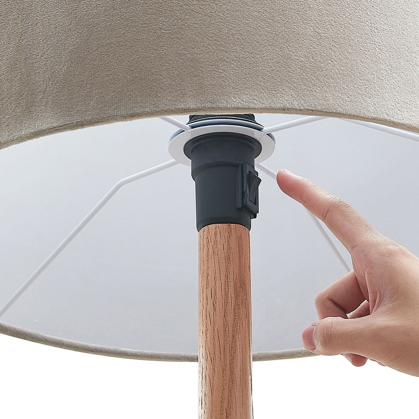 Lucande Heily -lattiavalo, Lieriö, 45 Cm, Harmaa - Image 6